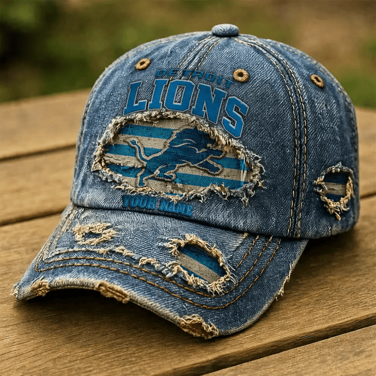 Premium NFL x DET Denim Washed Cap New Style DATND TANTD 280526