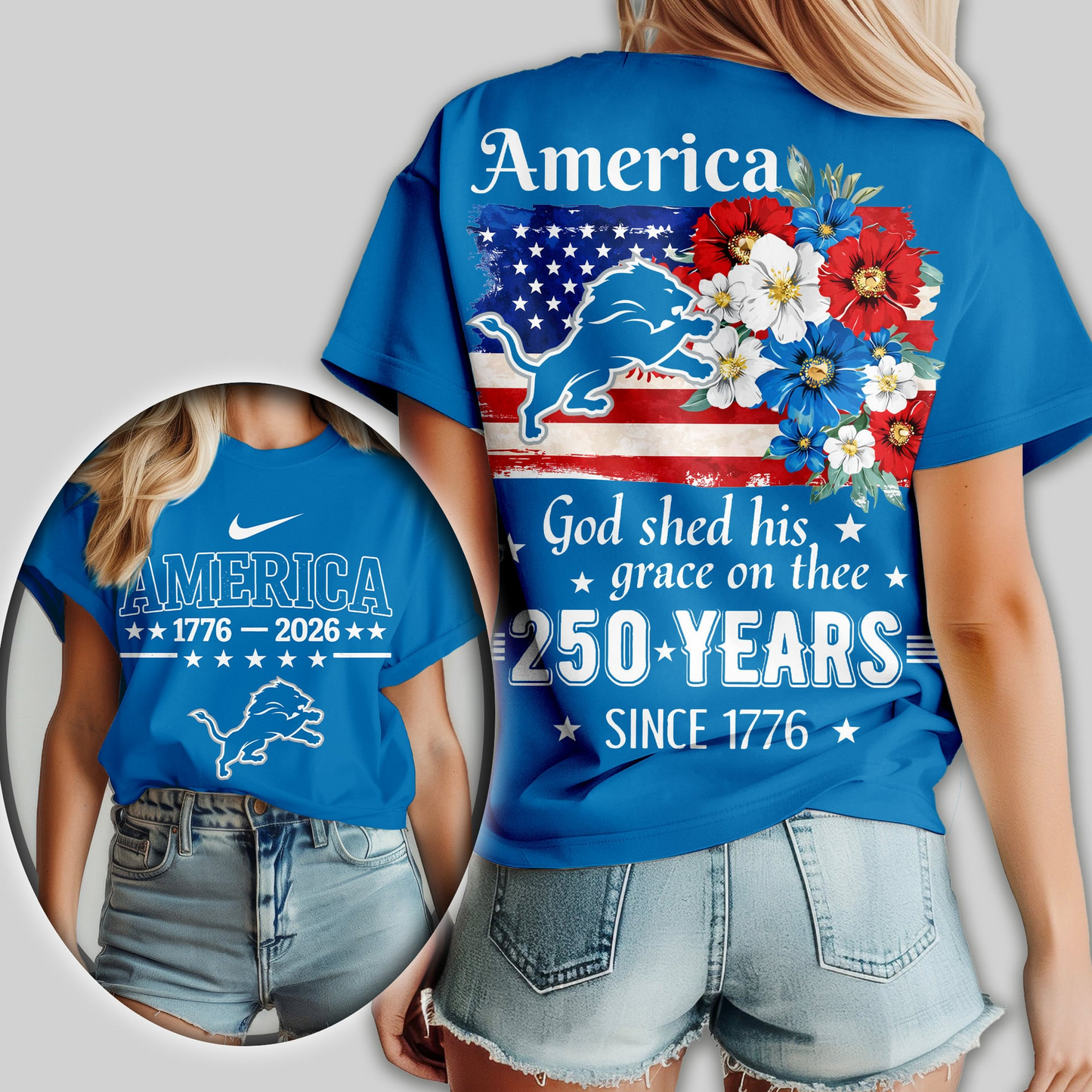 Premium NFL x DL America God Shed His Grace On Thee Women Shirt NDT VHM