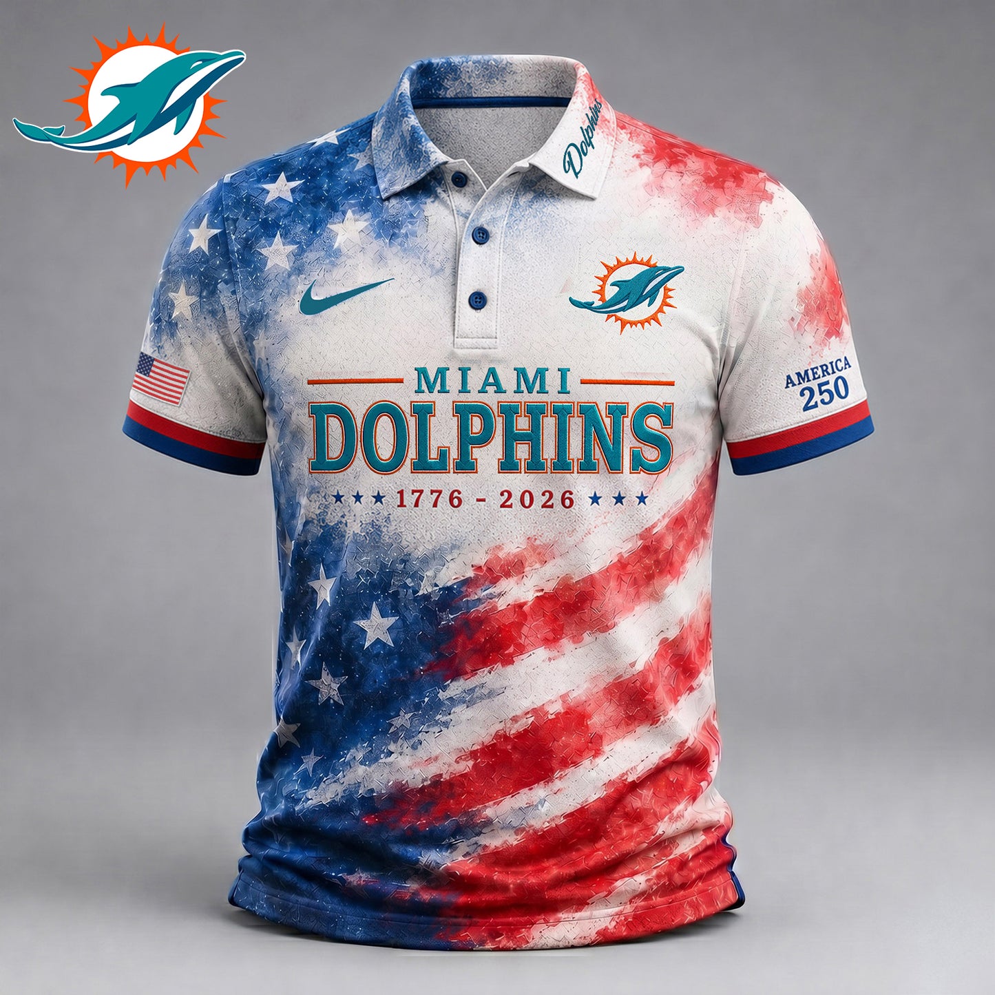 Premium NFL x DOL 250 Years Of Freedom Polo Shirt NDT NHM 150626