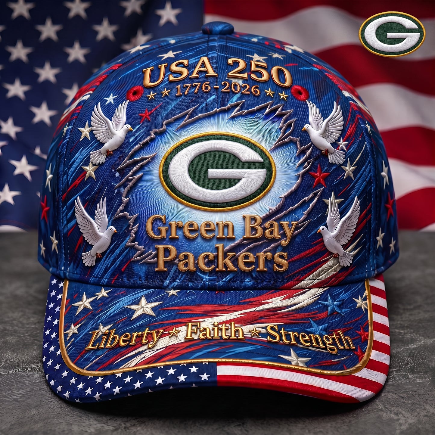Premium NFL x GBP 250 Years Anniversary Of Freedom Cap V4 260626