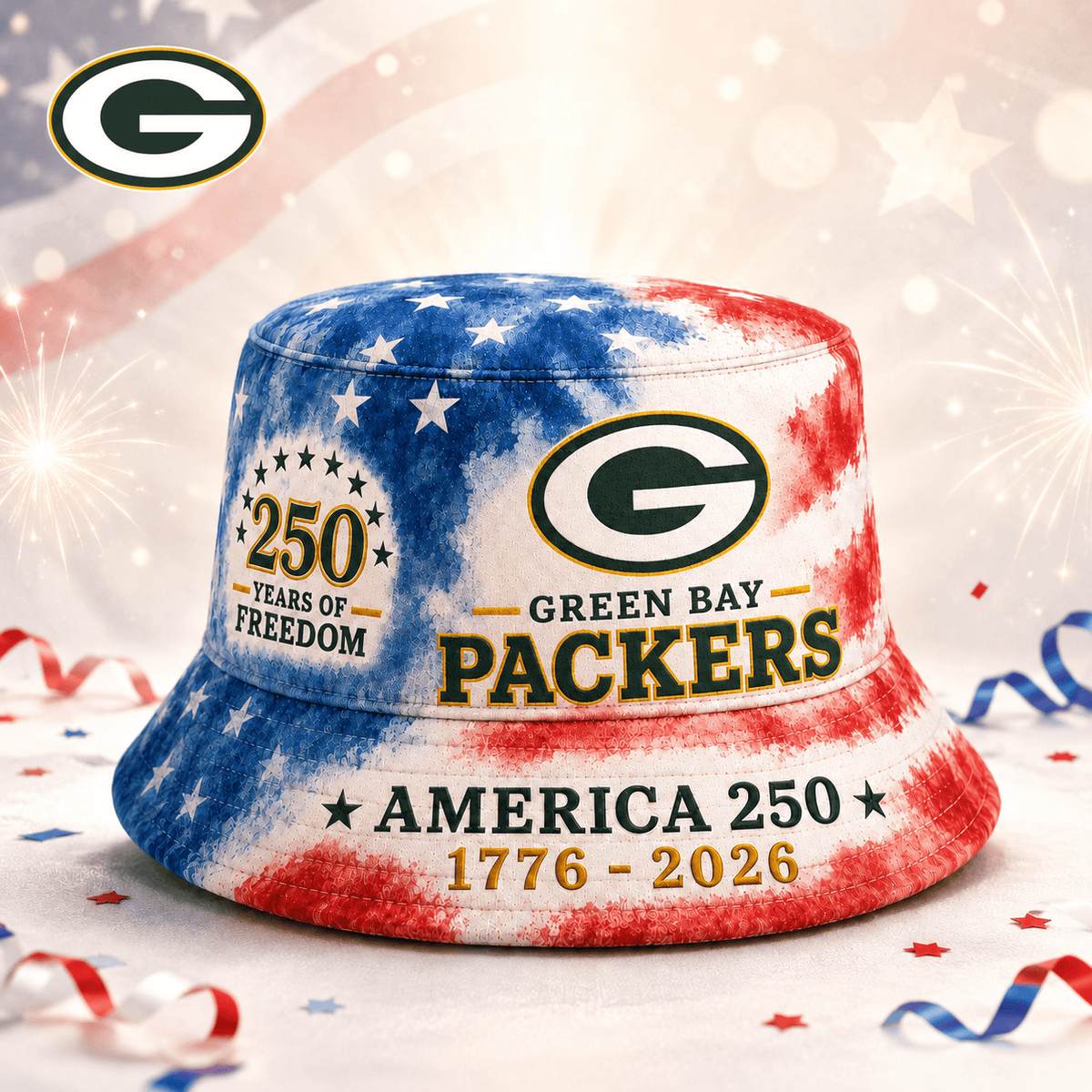 Premium NFL x GBP 250 Years Of Freedom Bucket Hat 120625