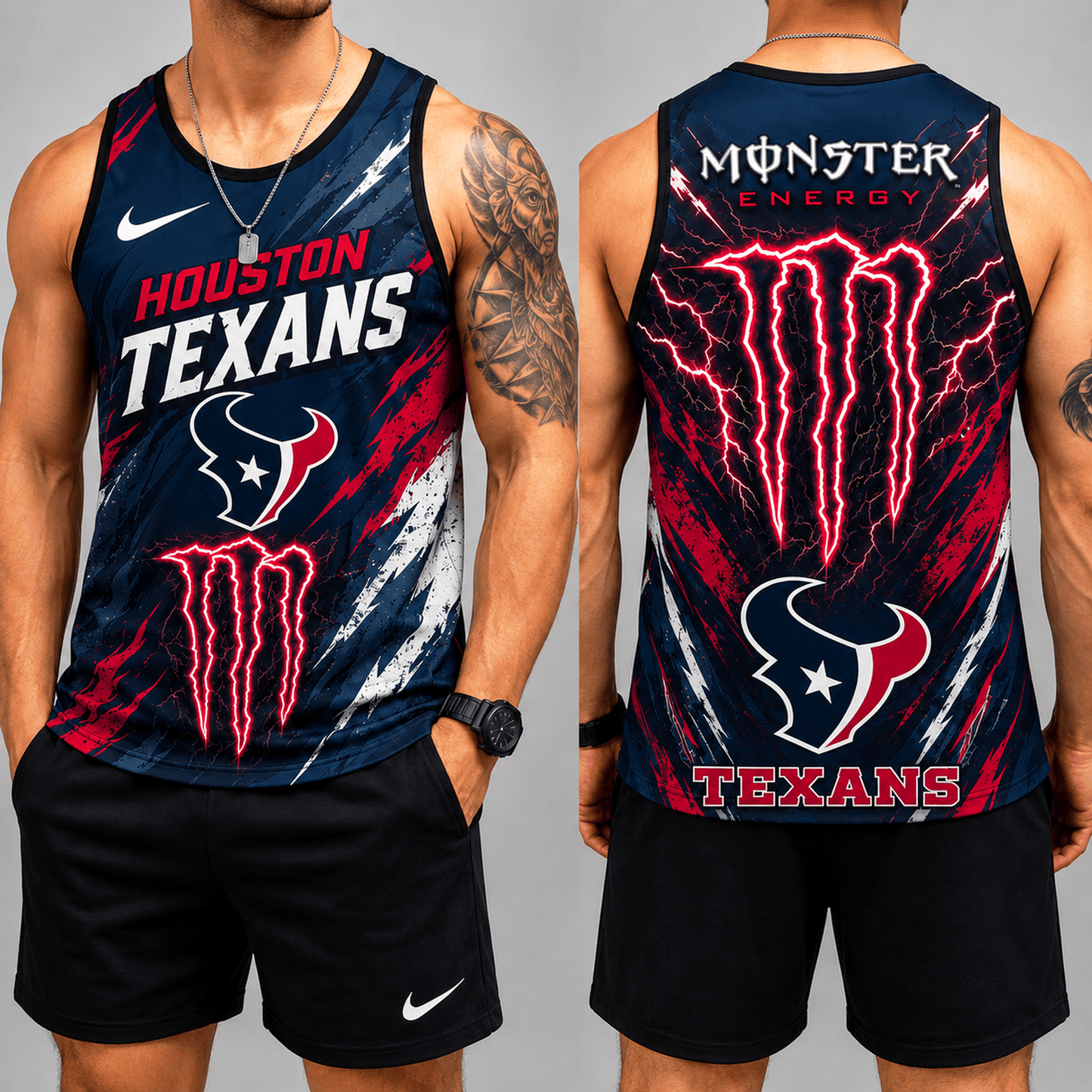 Premium NFL x HOU Energy Claw Sport Tank Top 120626