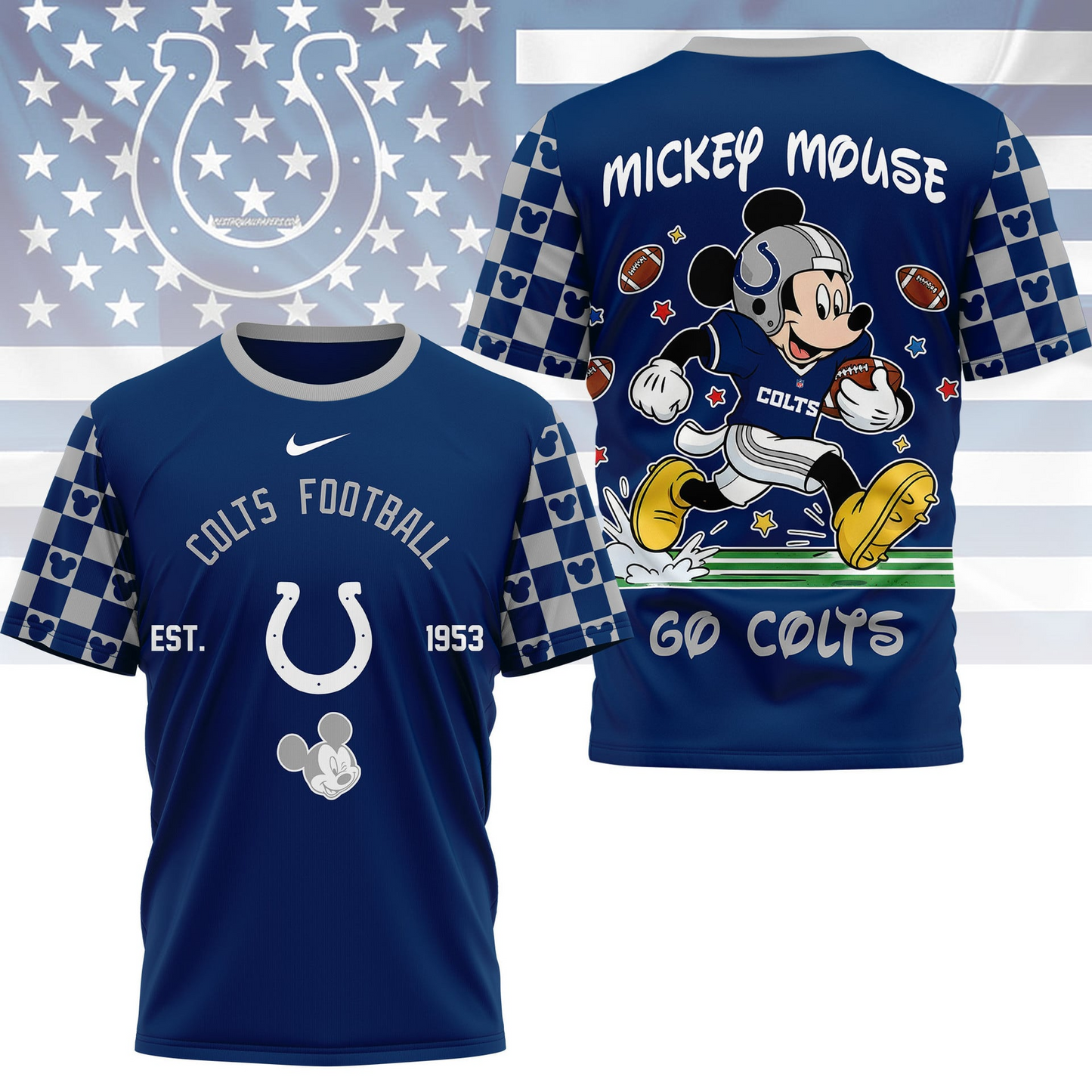 Premium NFL x IC Mouse Football 3D Shirt NDT VHM