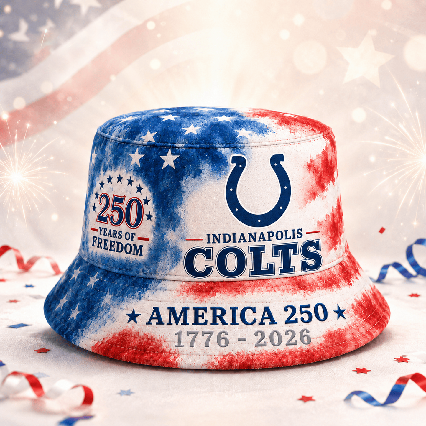 Premium NFL x IND 250 Years Of Freedom Bucket Hat 120626