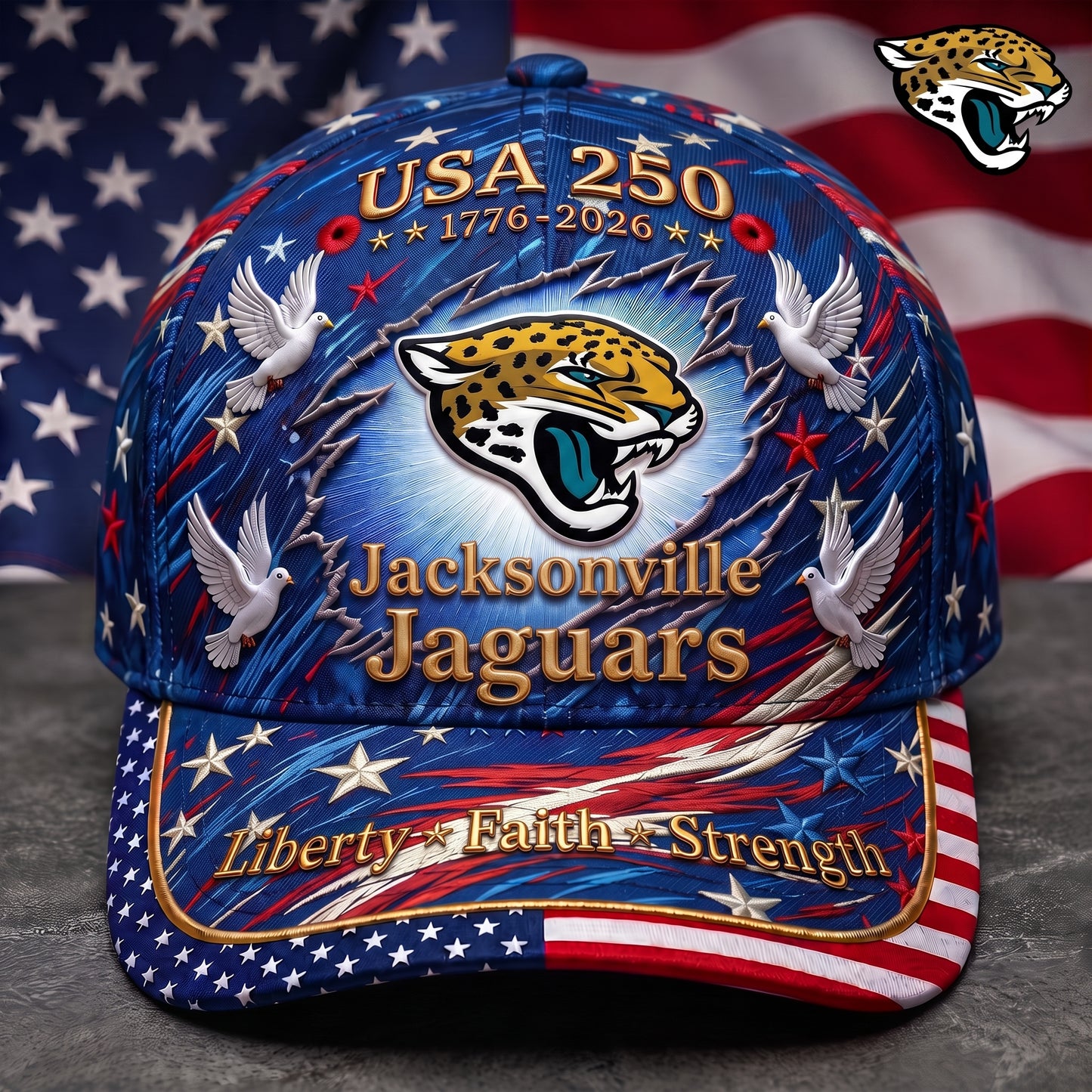 Premium NFL x JJ 250 Years Anniversary Of Freedom Cap V4 260626