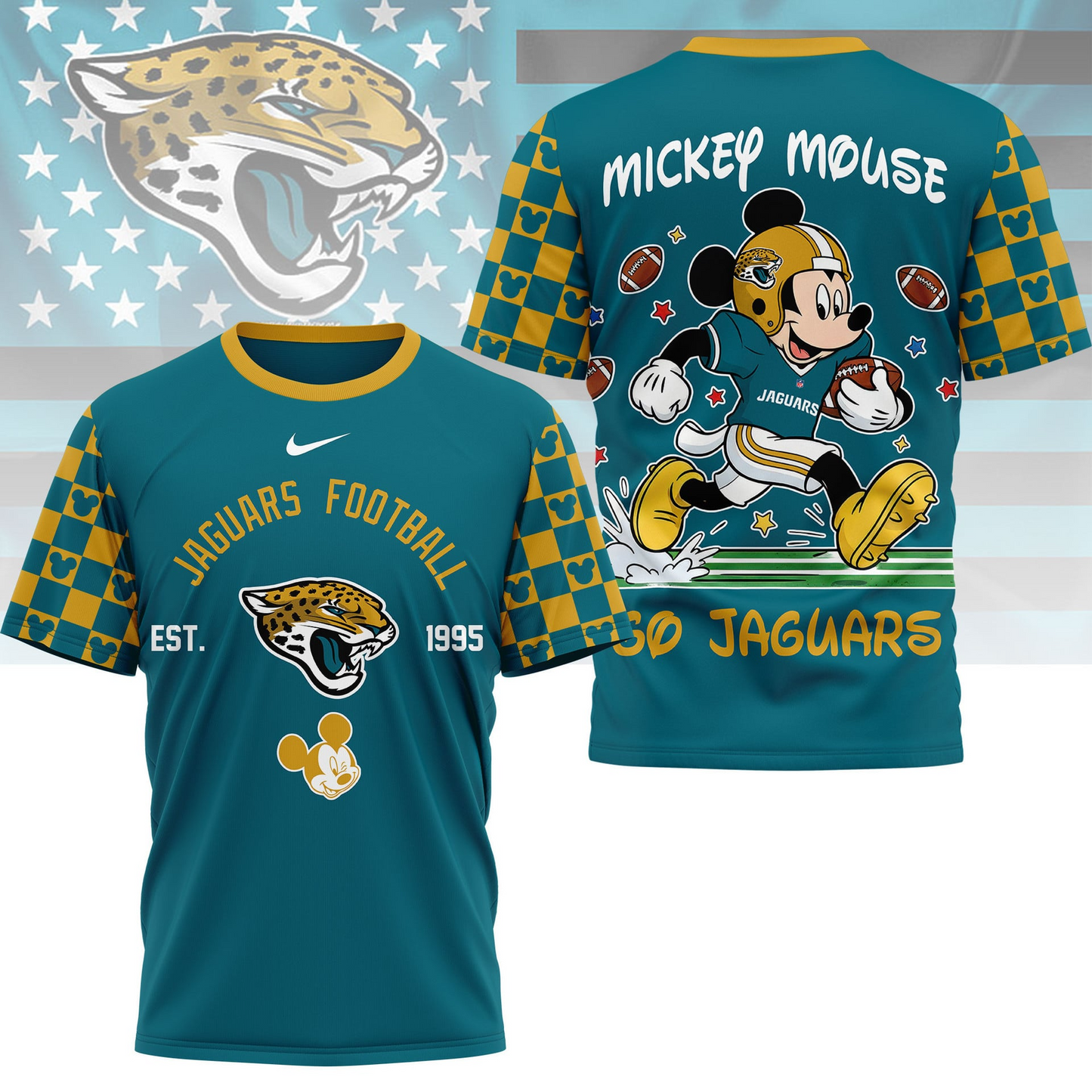 Premium NFL x JJ Mouse Football 3D Shirt NDT VHM