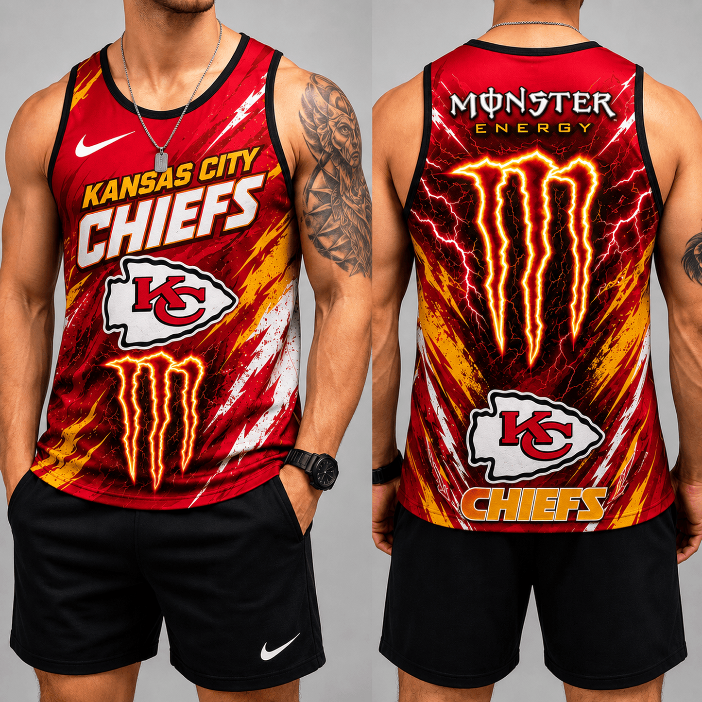 Premium NFL x KCC Energy Claw Sport Tank Top 120626