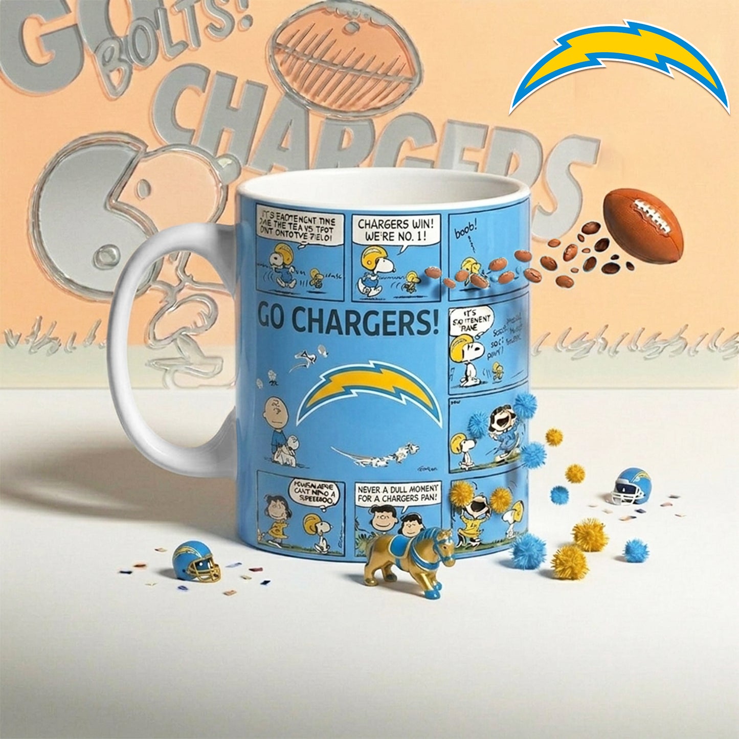 Premium NFL x LAC Peanuts Comic Mug NDT NHM 210426