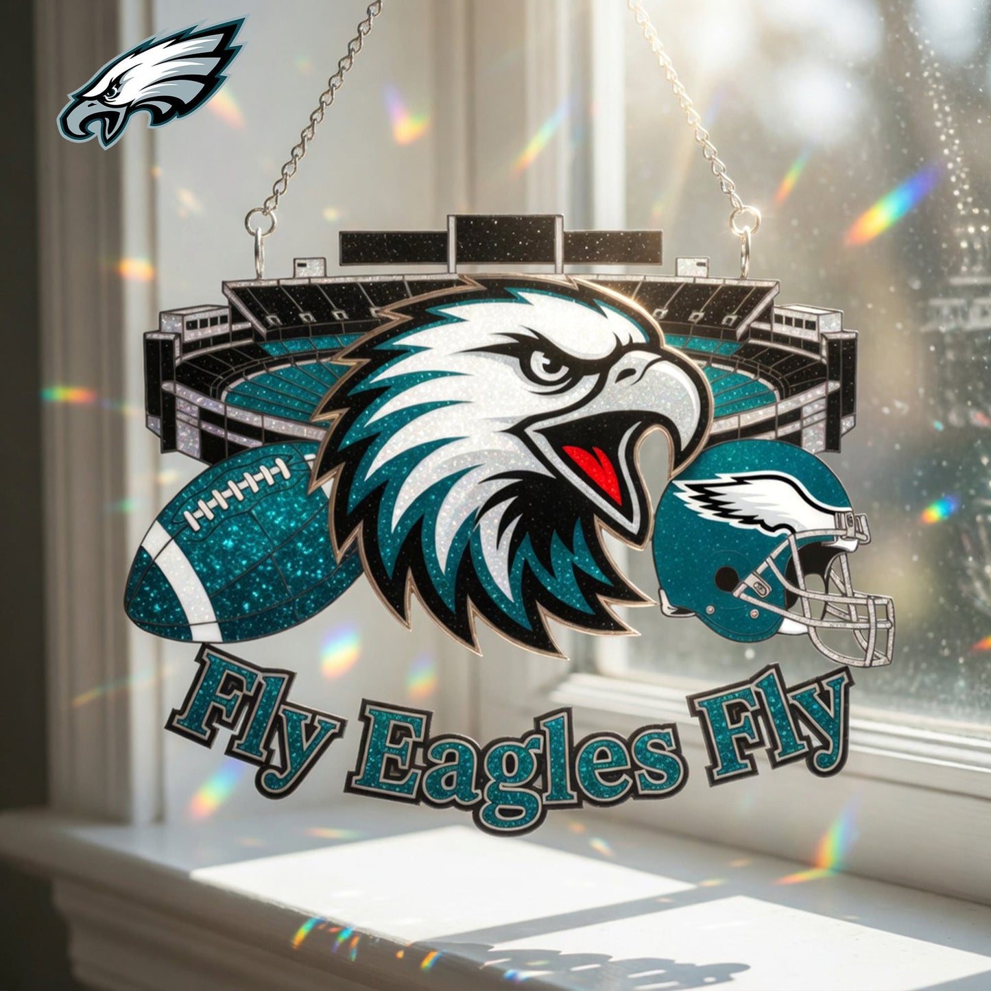 Premium NFL x PHI Game Day Suncatcher NDT LVH 210426