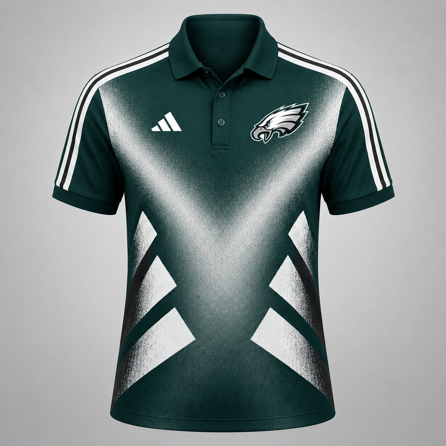 Premium NFL x PHI Sports Fan Geometric Pattern Polo Shirt 270626