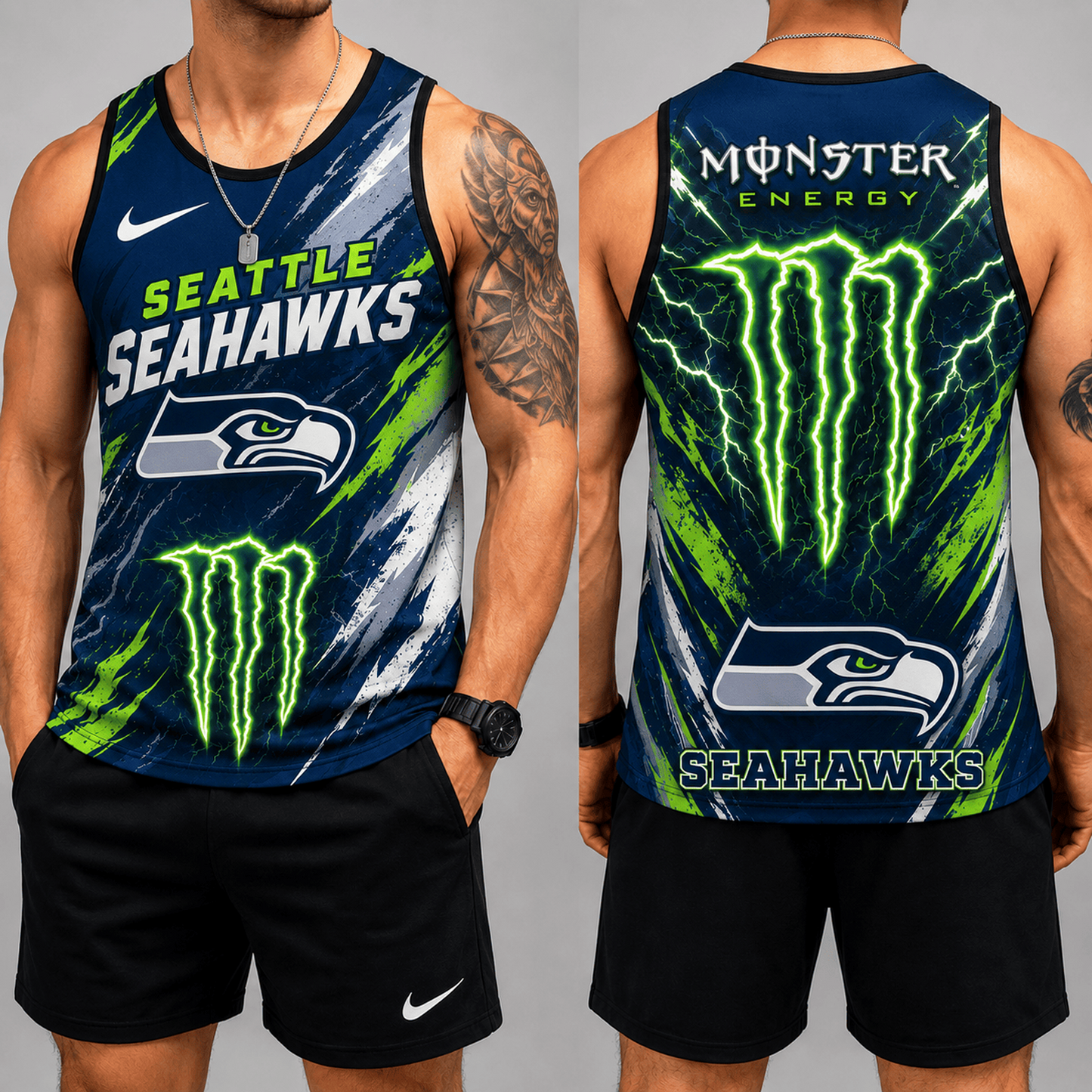 Premium NFL x SEA Energy Claw Sport Tank Top 120626
