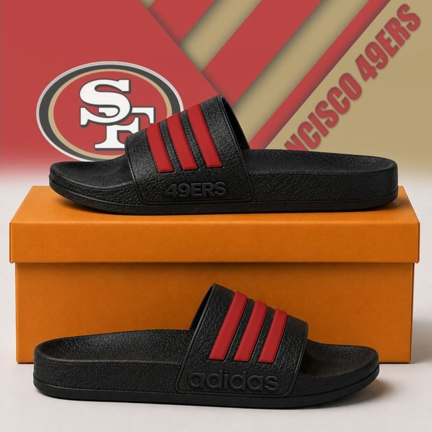 Premium NFL x SF Adidas Slide Slippers NDT NHM 040626