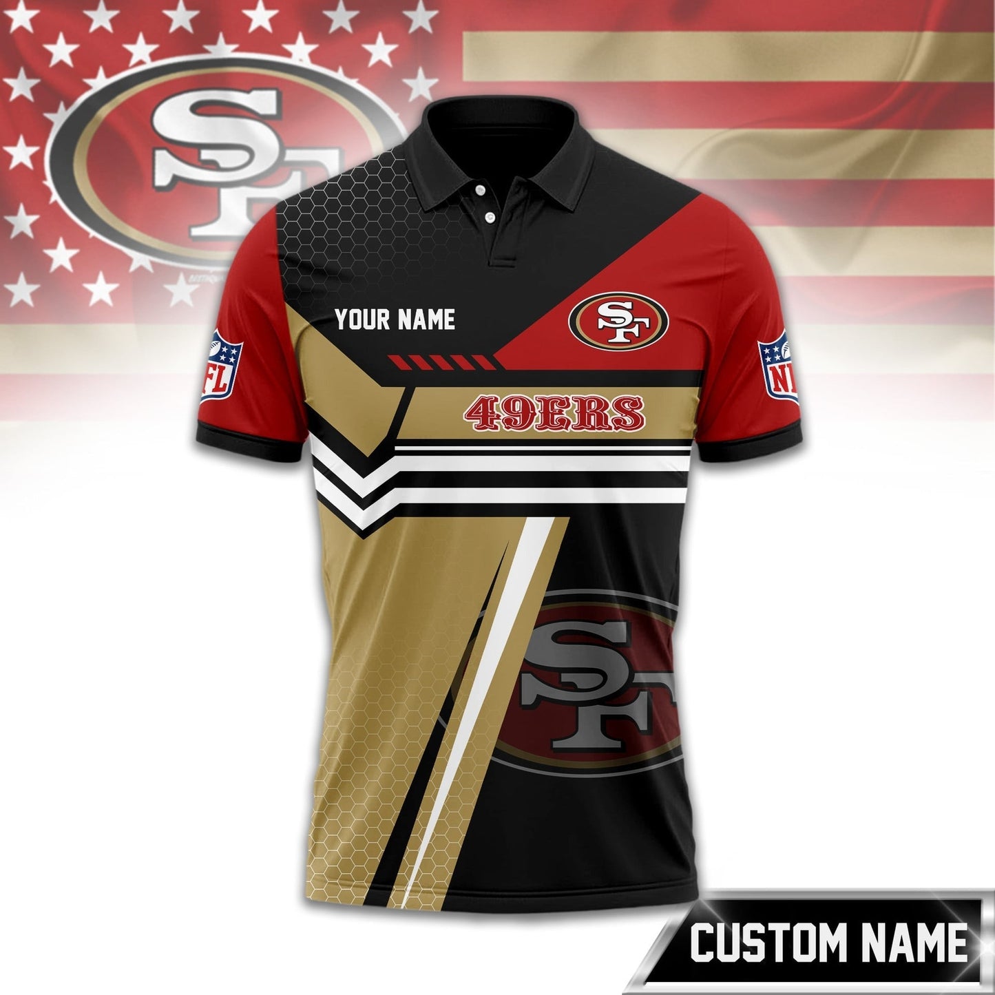 Premium NFL x SF Inspired Custom Game Day Polo NDT NHM