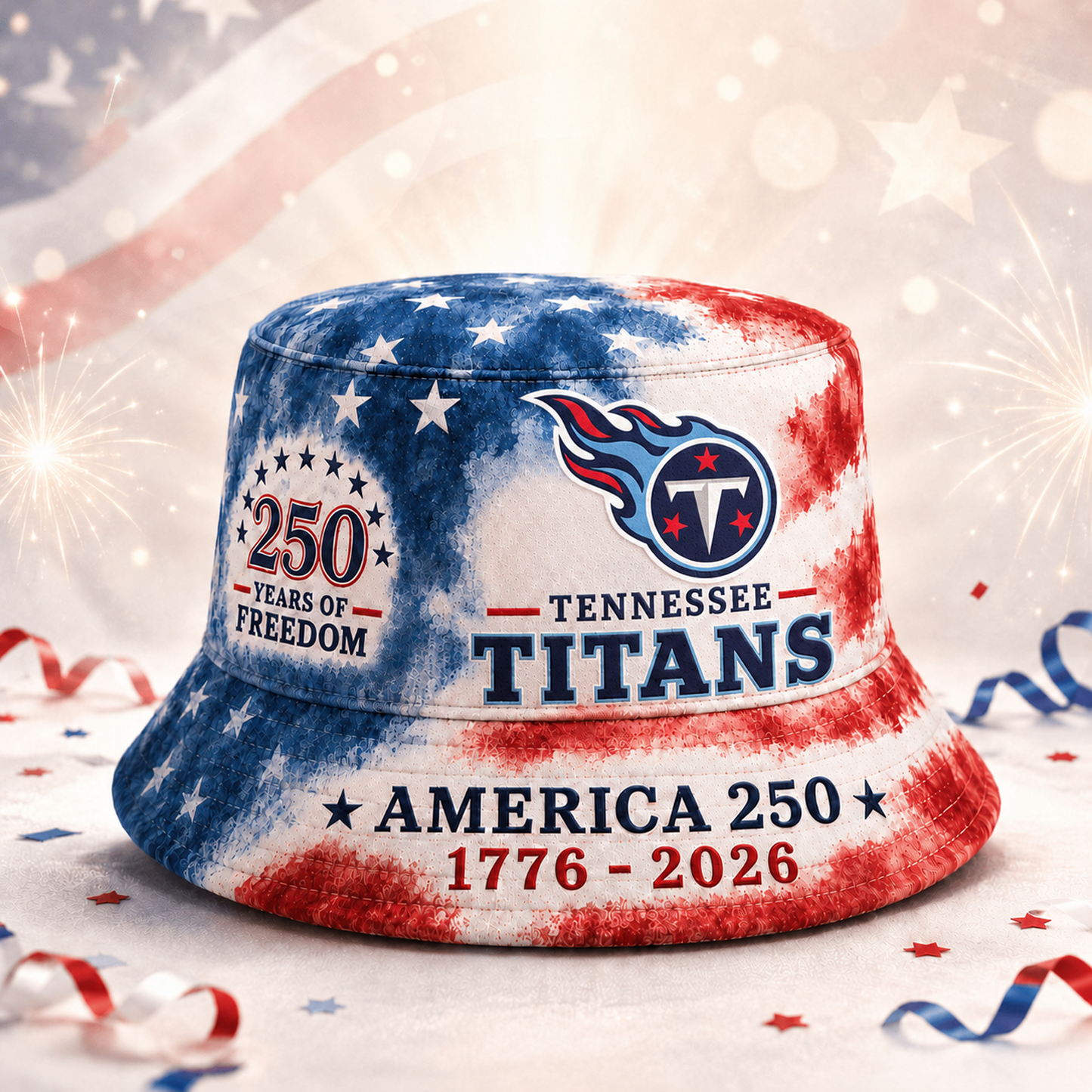 Premium NFL x TEN 250 Years Of Freedom Bucket Hat 120626