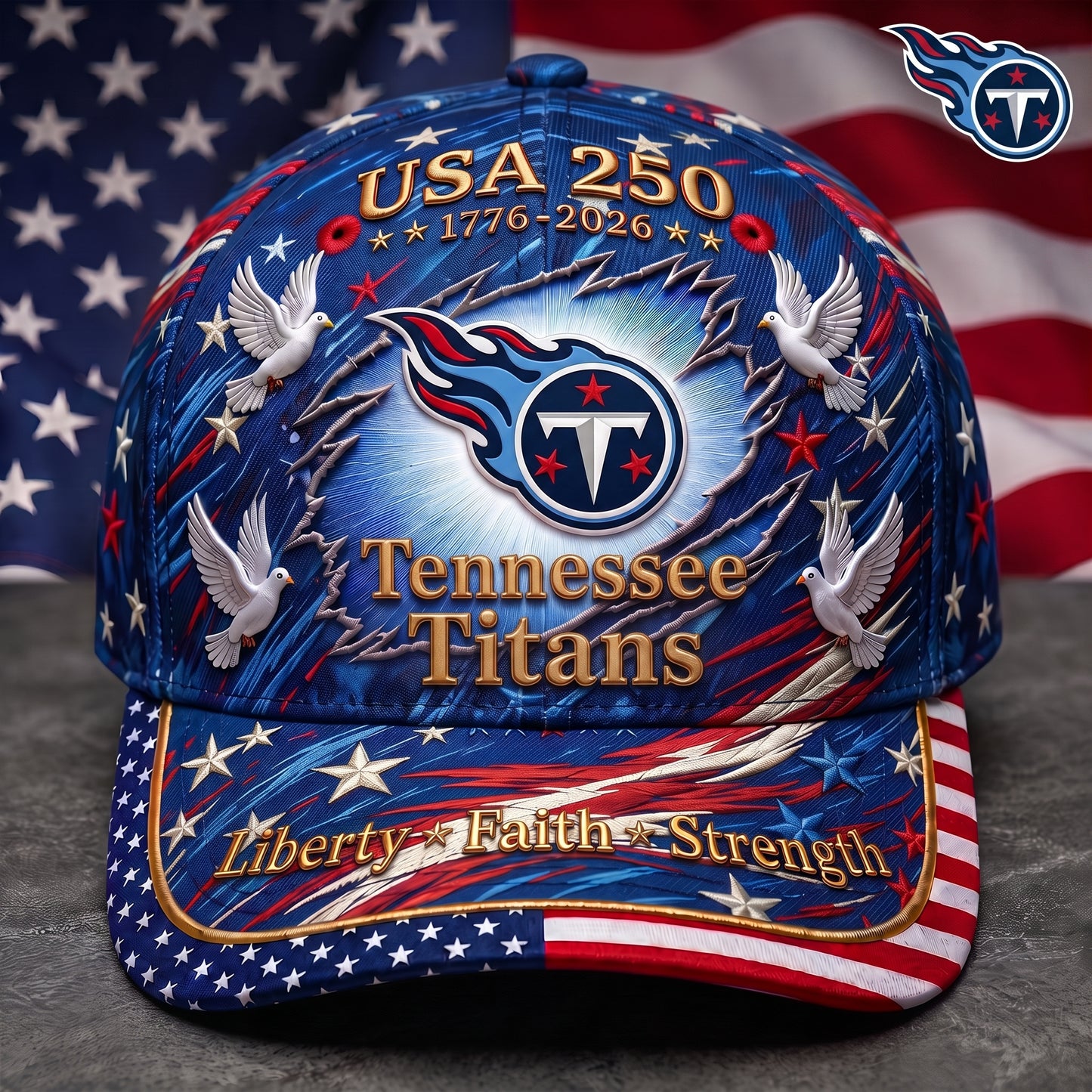 Premium NFL x TT 250 Years Anniversary Of Freedom Cap V4 260626