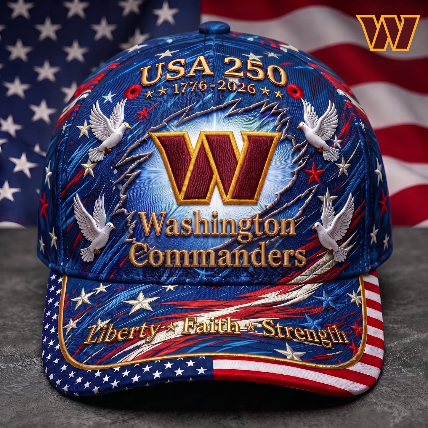 Premium NFL x WC 250 Years Anniversary Of Freedom Cap V4 260626