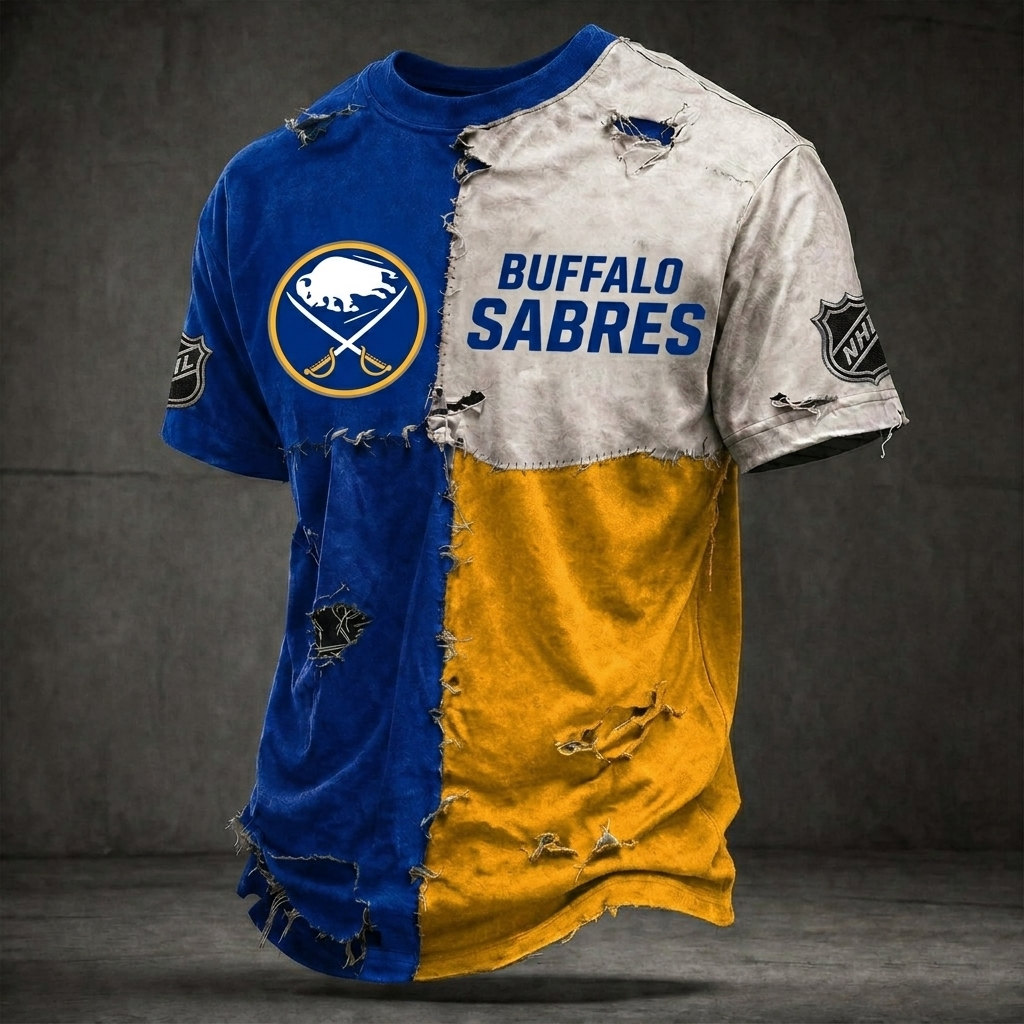 Premium NHL BS Distressed Patchwork T-Shirt V4 NMD CTKT