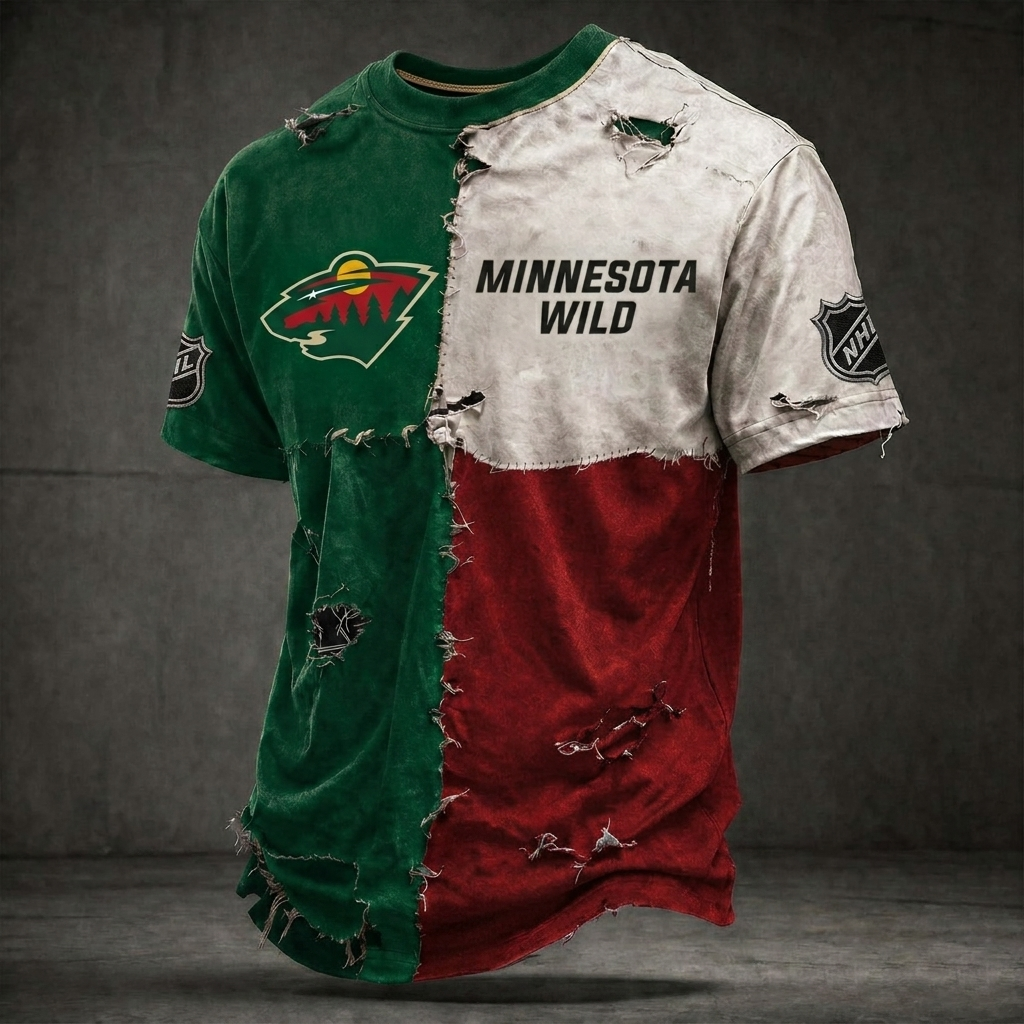Premium NHL MW Distressed Patchwork T-Shirt V4 NMD CTKT