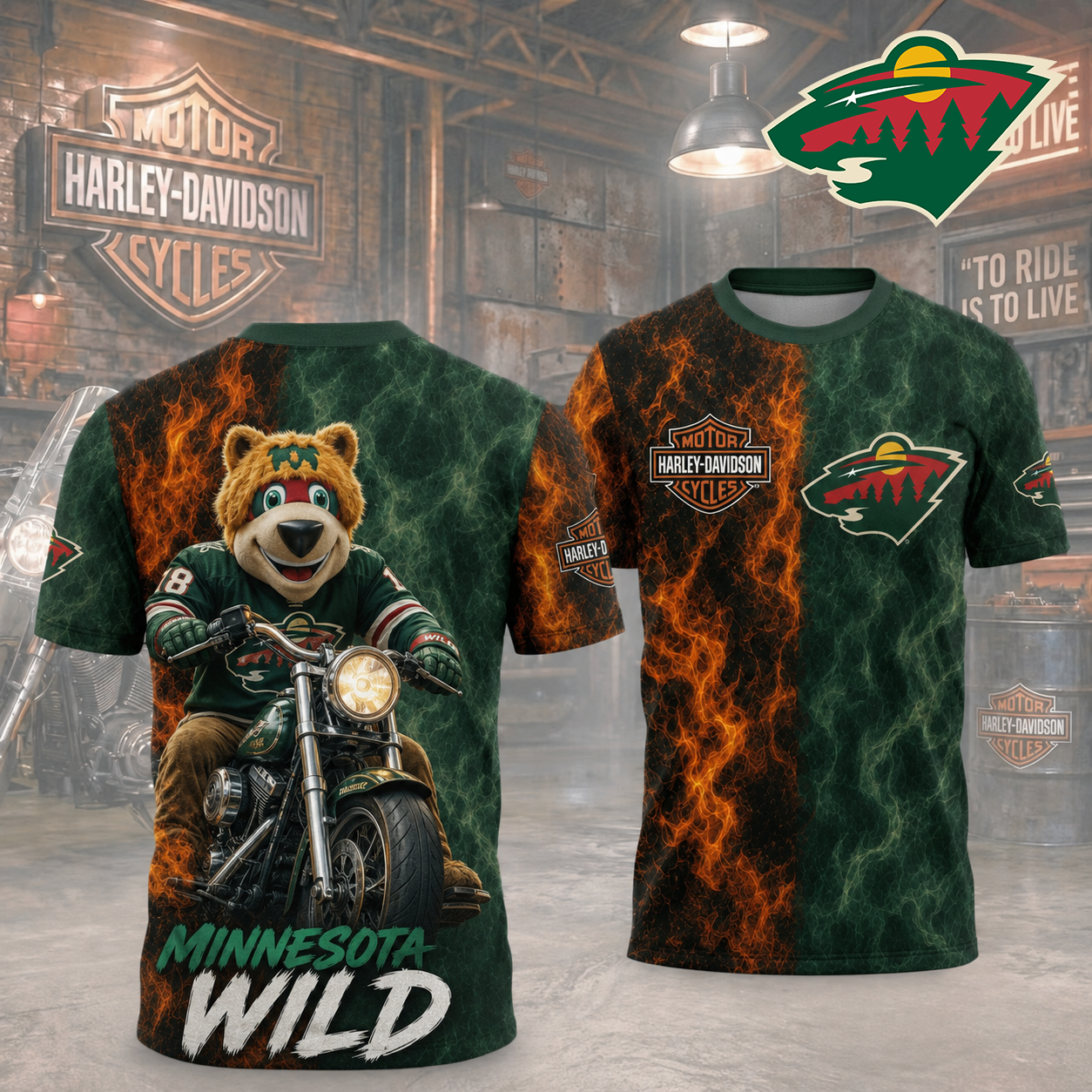 Premium NHL MW Harley Davidson Pride T-shirt V8 NMD CTKT