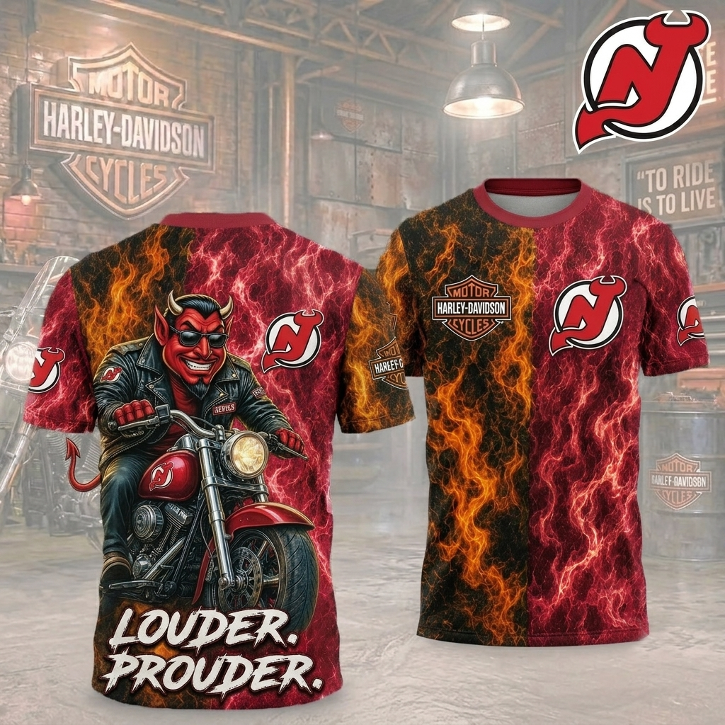 Premium NHL NJD Harley Davidson Pride T-shirt V8 NMD CTKT