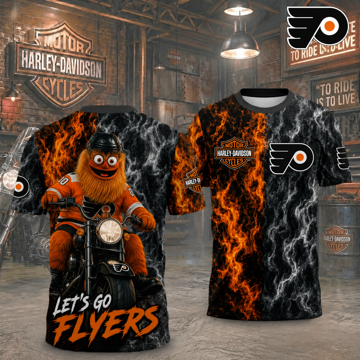 Premium NHL PF Harley Davidson Pride T-shirt V8 NMD CTKT