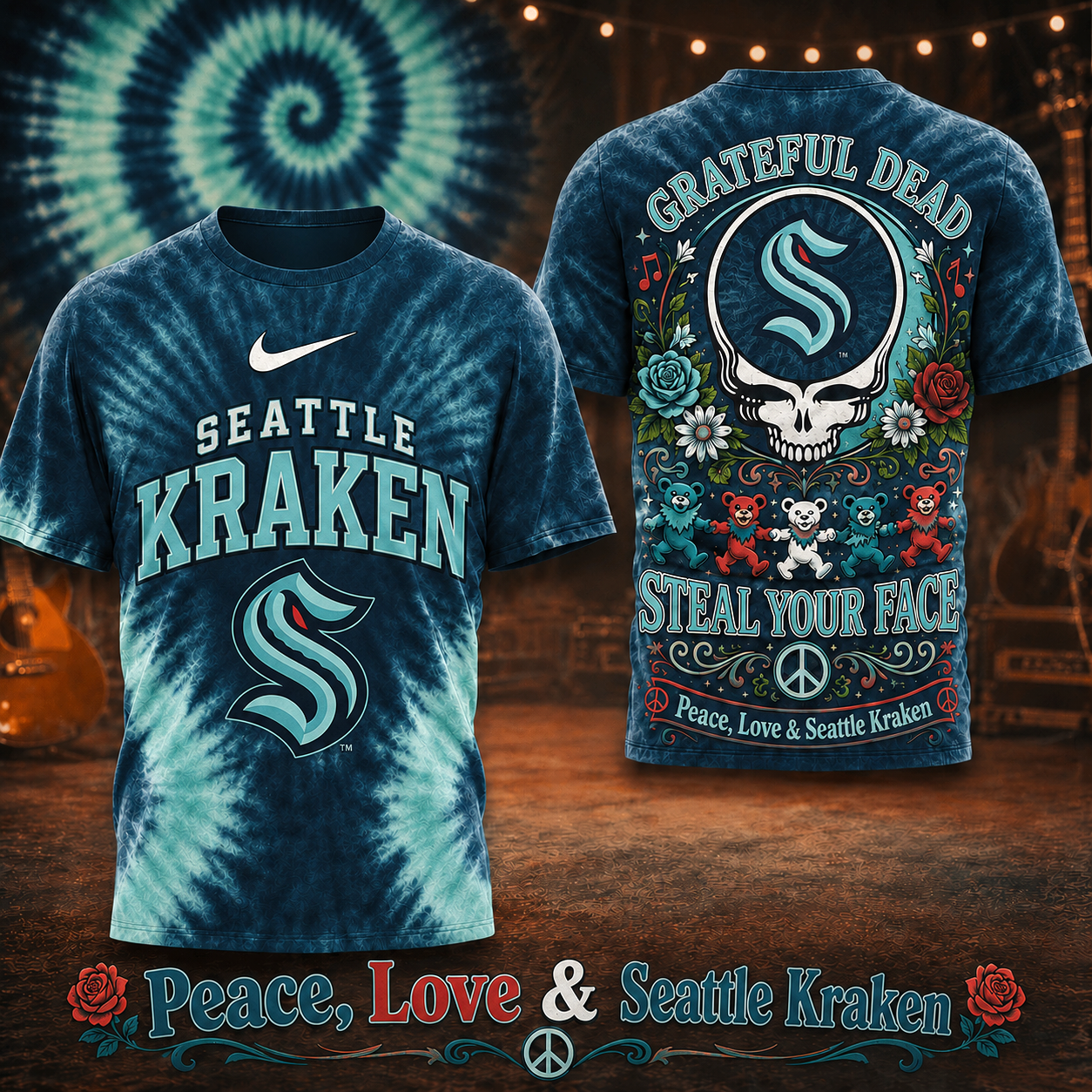 Premium NHL SK Peace Love Greateful T-shirt V6 NMD CTKT