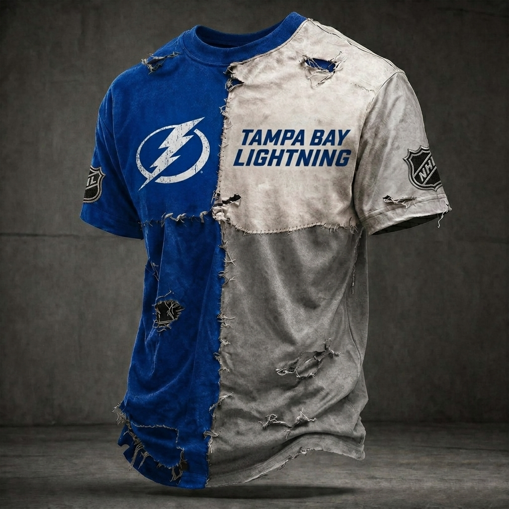 Premium NHL TBL Distressed Patchwork T-Shirt V4 NMD CTKT