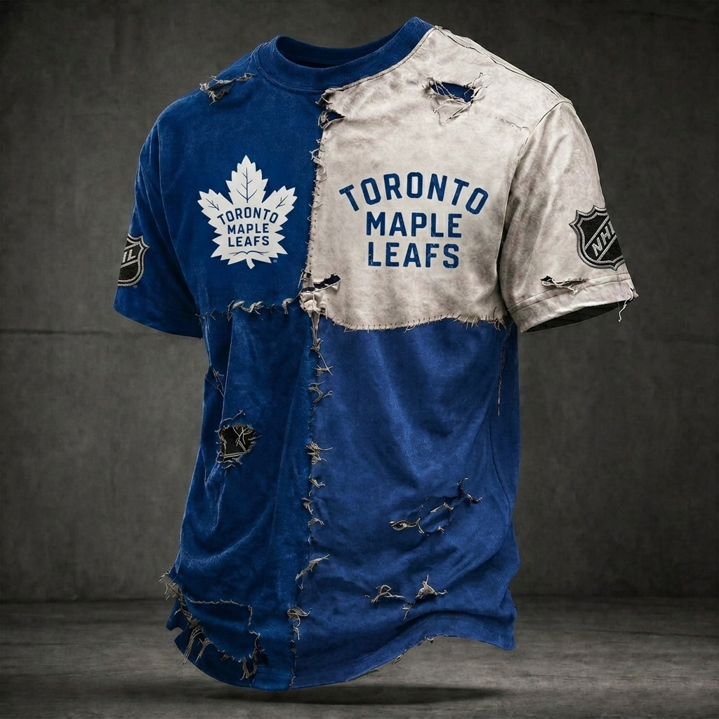 Premium NHL TML Distressed Patchwork T-Shirt V4 NMD CTKT
