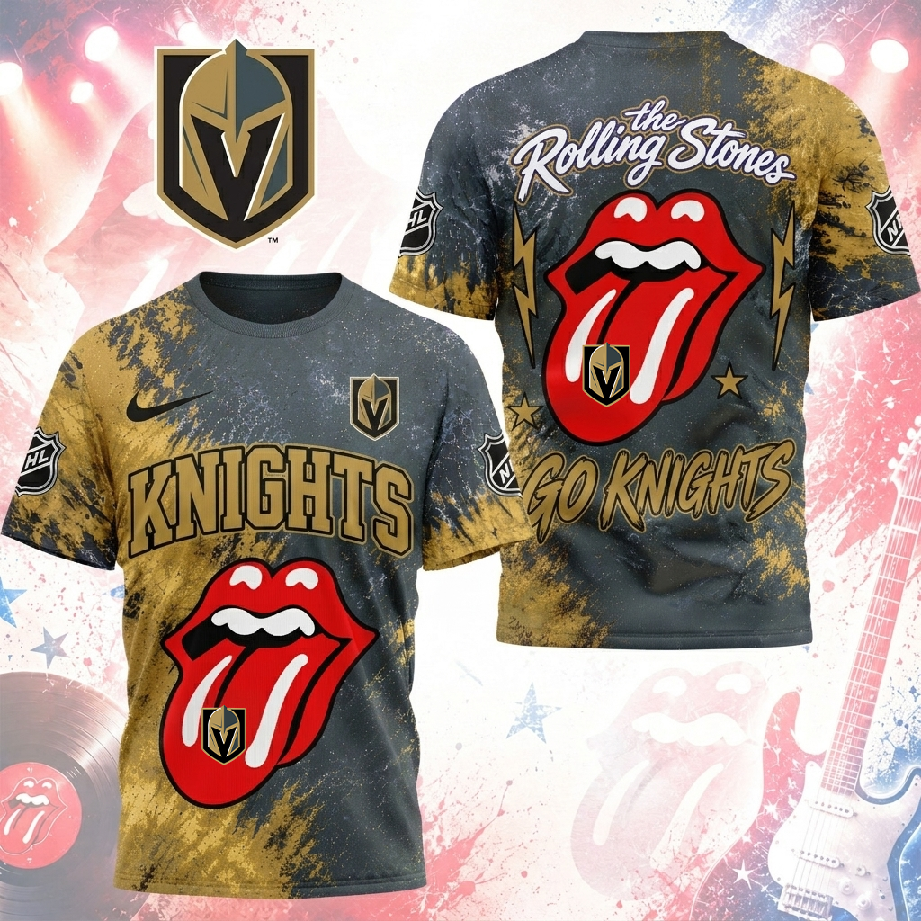 Premium NHL VGK x The Rolling Stones T- Shirt V7 NMD CTKT