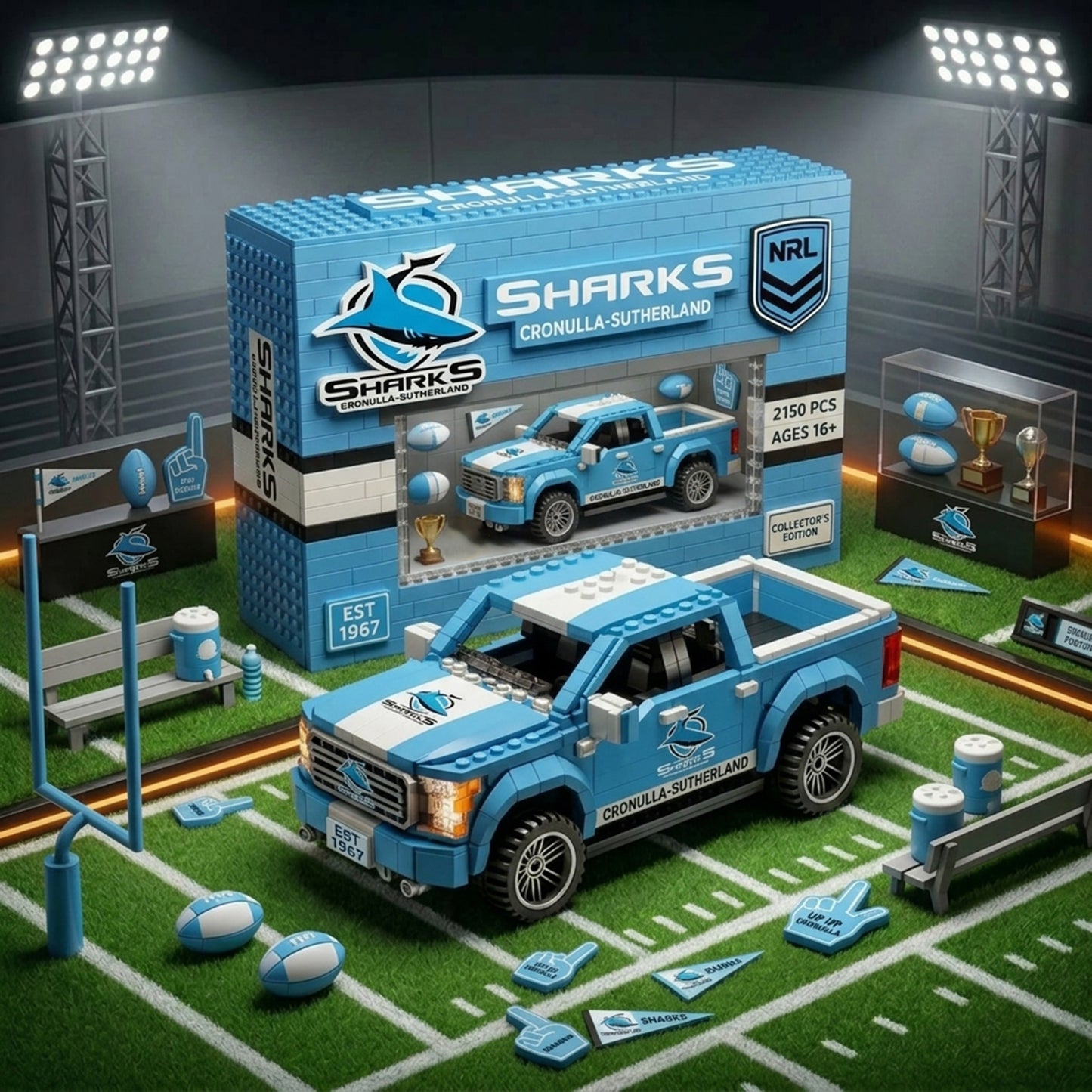 Premium NRL Signature Series x CSS 5D Brick-Build Racing Truck NDT NHM 040526