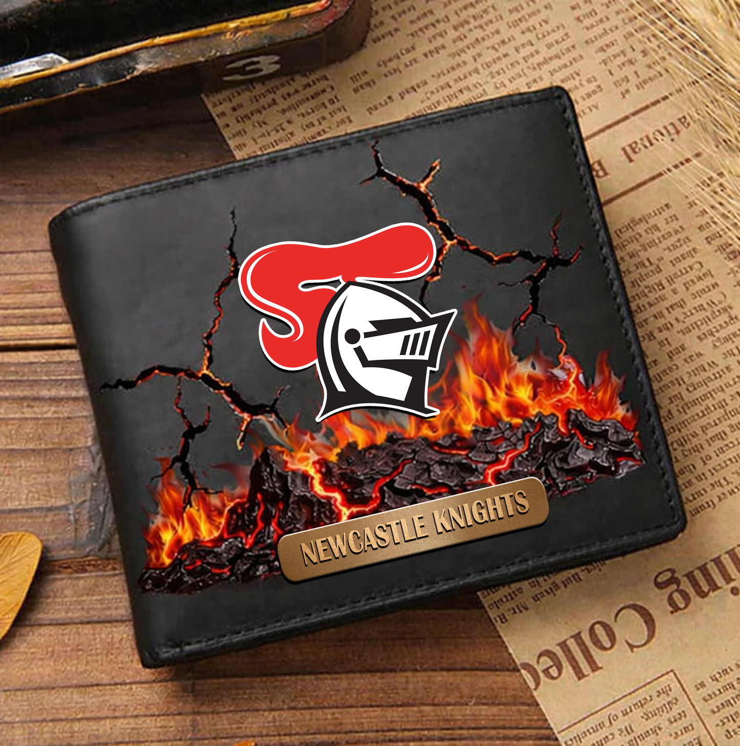 Premium NRL x NK 3D Ember Embossed Lucky Wallet NDT VHM