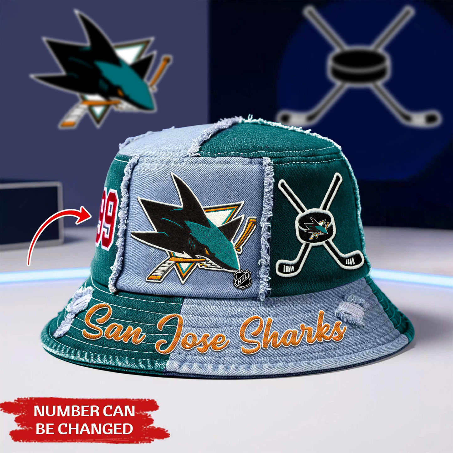 Premium SJS x NHL Bucket Hat DATND TANTD 080526