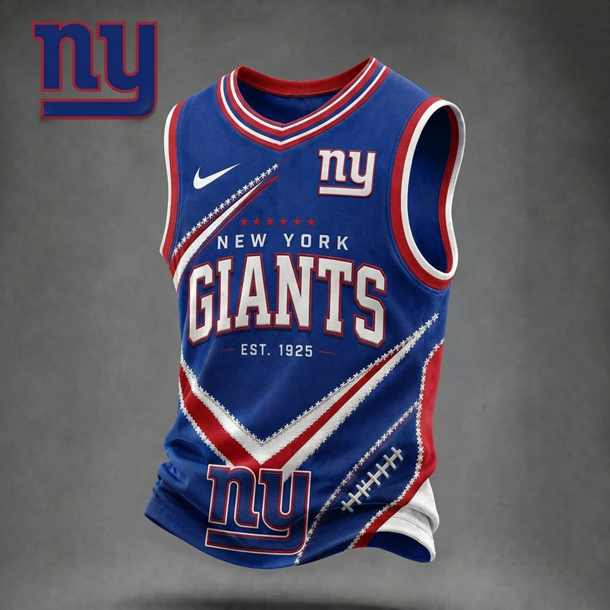 Premium NFL X NYG Game Day V-neck Tank Top Shirt NDT NHM 030626