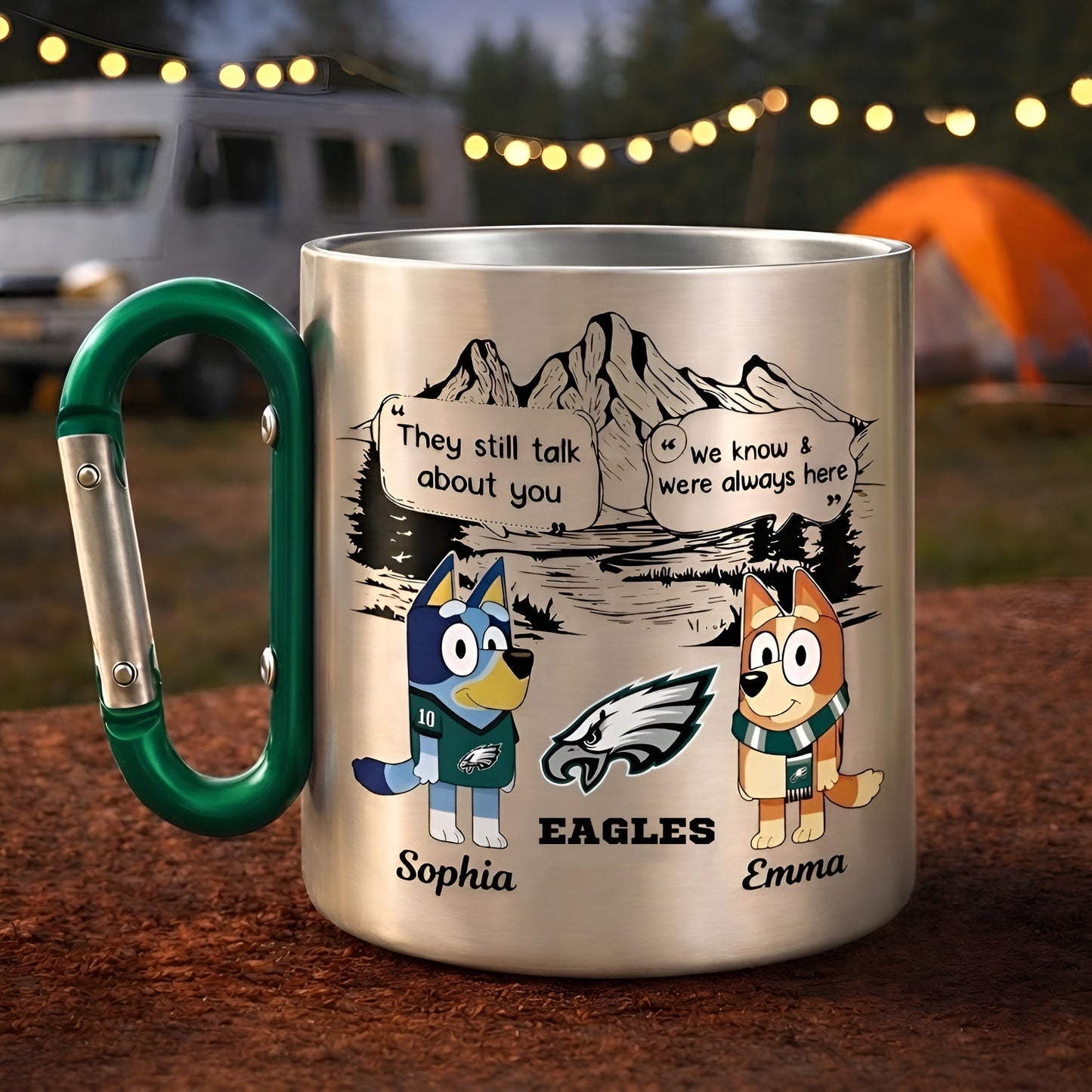 Premium NFL X PHI BLUEY & BINGO Carabiner Mug Limited Editions NDT NTN 060326