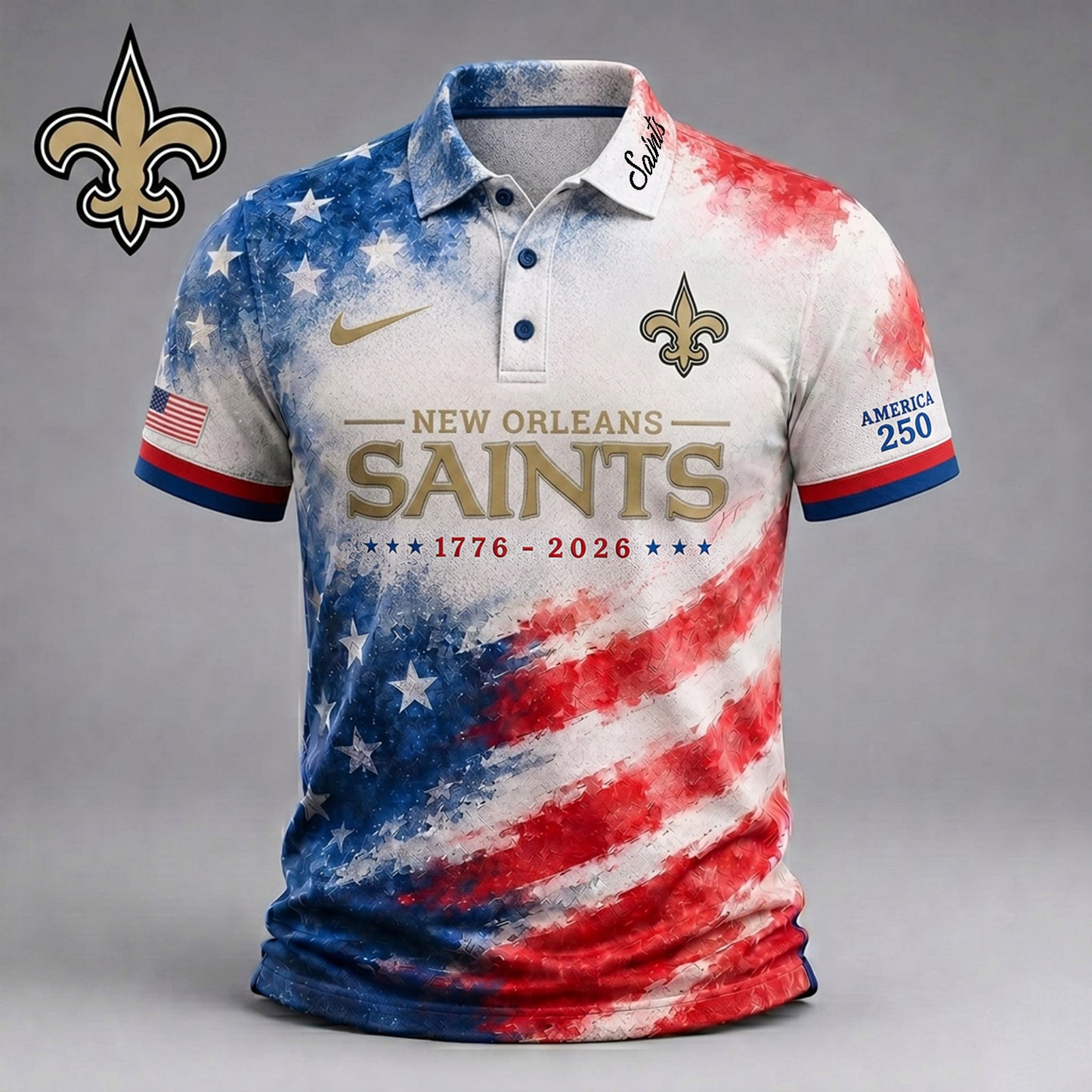 Premium NFL x NO 250 Years Of Freedom Polo Shirt NDT NHM 150626
