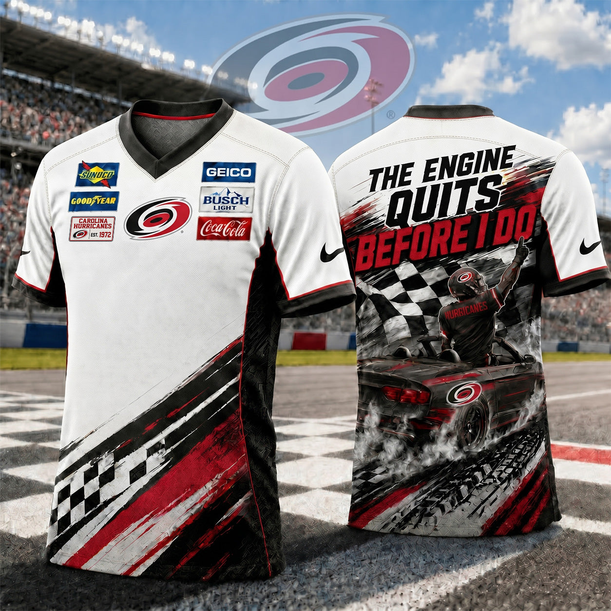Premium NHL X CH Speedway NASCAR Fan Jersey Shirt NDT NTN 180526