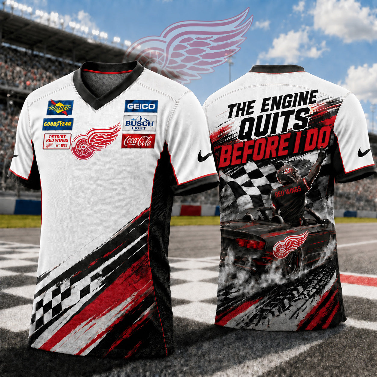 Premium NHL X DRW Speedway NASCAR Fan Jersey Shirt NDT NTN 180526