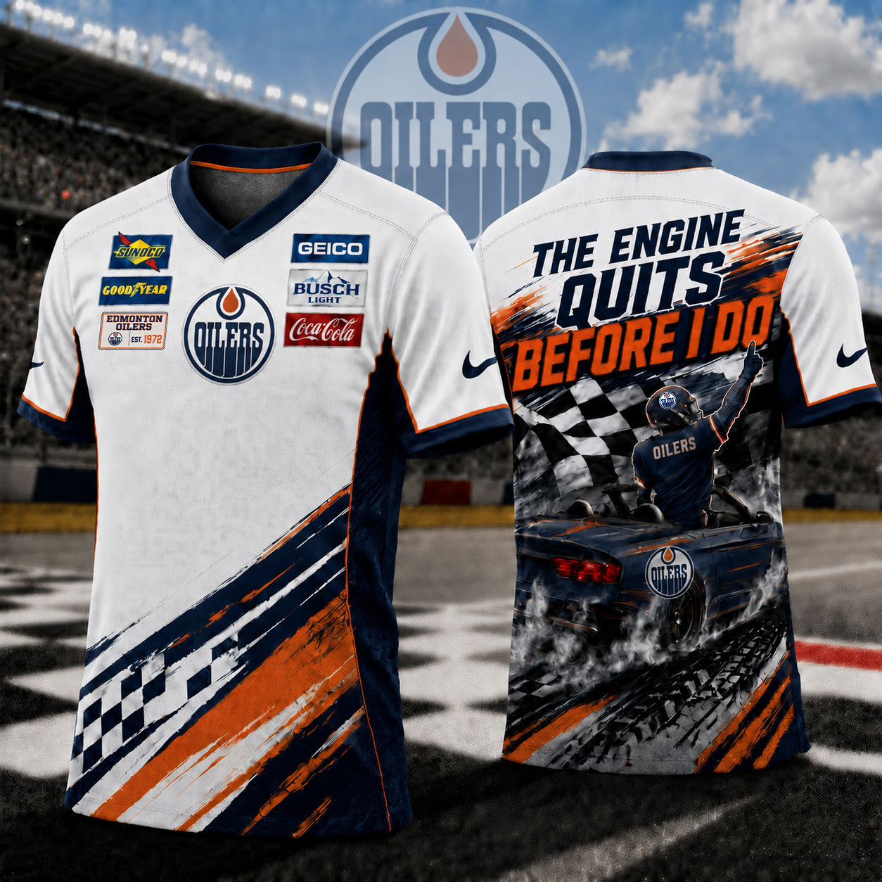 Premium NHL X EO Speedway NASCAR Fan Jersey Shirt NDT NTN 180526