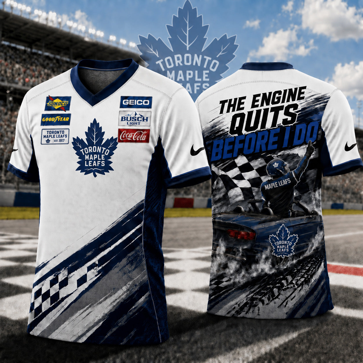 Premium NHL X TML Speedway NASCAR Fan Jersey Shirt NDT NTN 180526