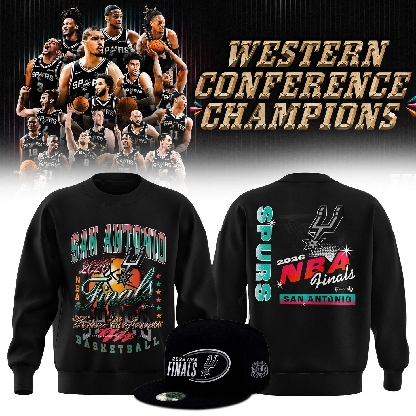 SAS 2026 Western Conference Champions 3D Shirt V4 0206 DatND DVT