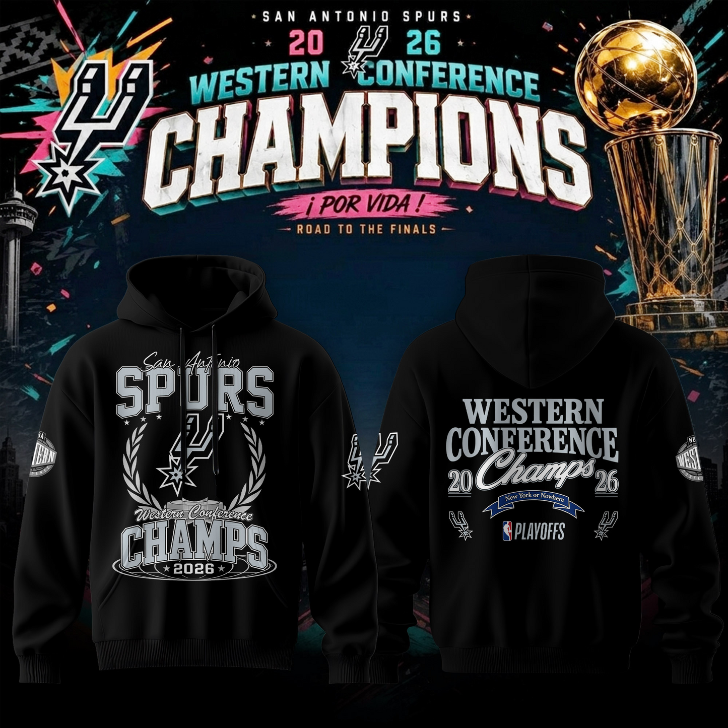 SAS 2026 Western Conference Champions 3D Shirt V7 0206 DatND DVT