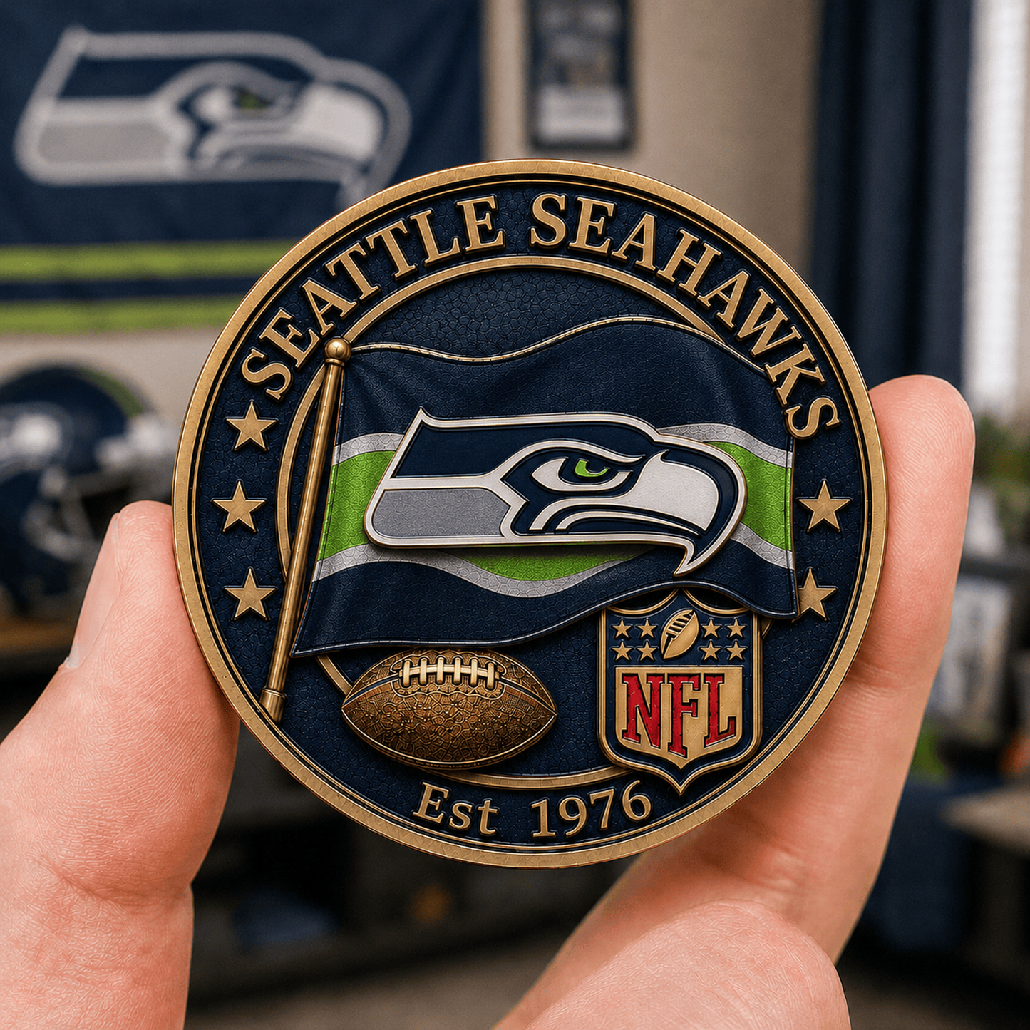 SEA Premium NFL Fan Pride Commemorative Coin 1906