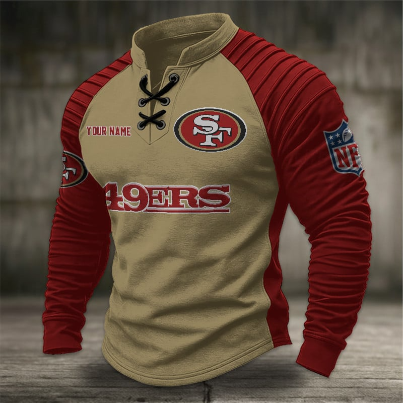 SF49 x NFL Men Stand Collar Long Sleeve Top DDT CTND