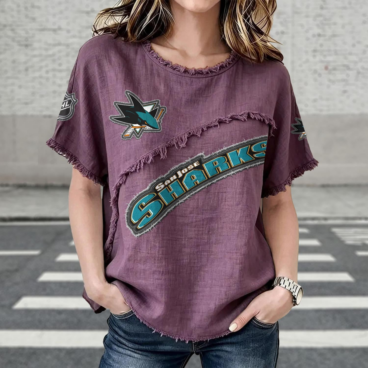 SJS x NHL Women’s Vintage O-Neck 2905 DatND DVT