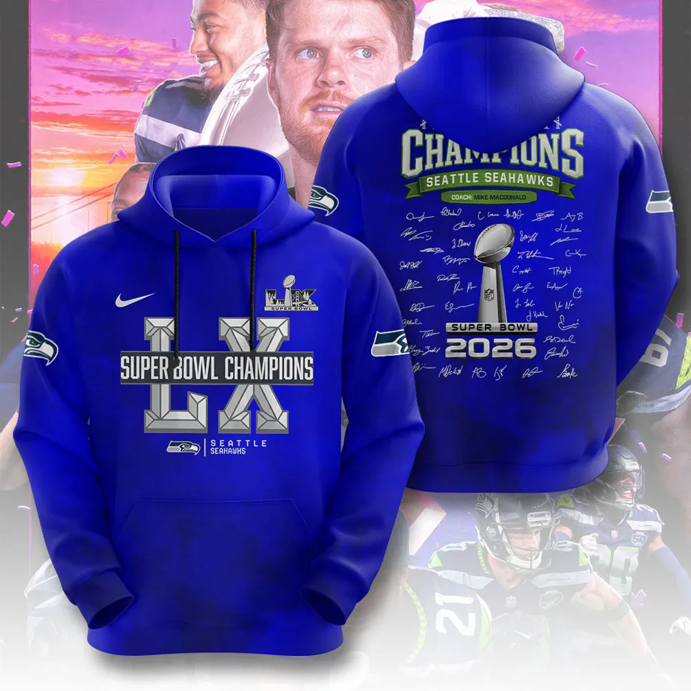 SS x NFL Super Bowl LX Champions V33 3D Shirt DDT NTL
