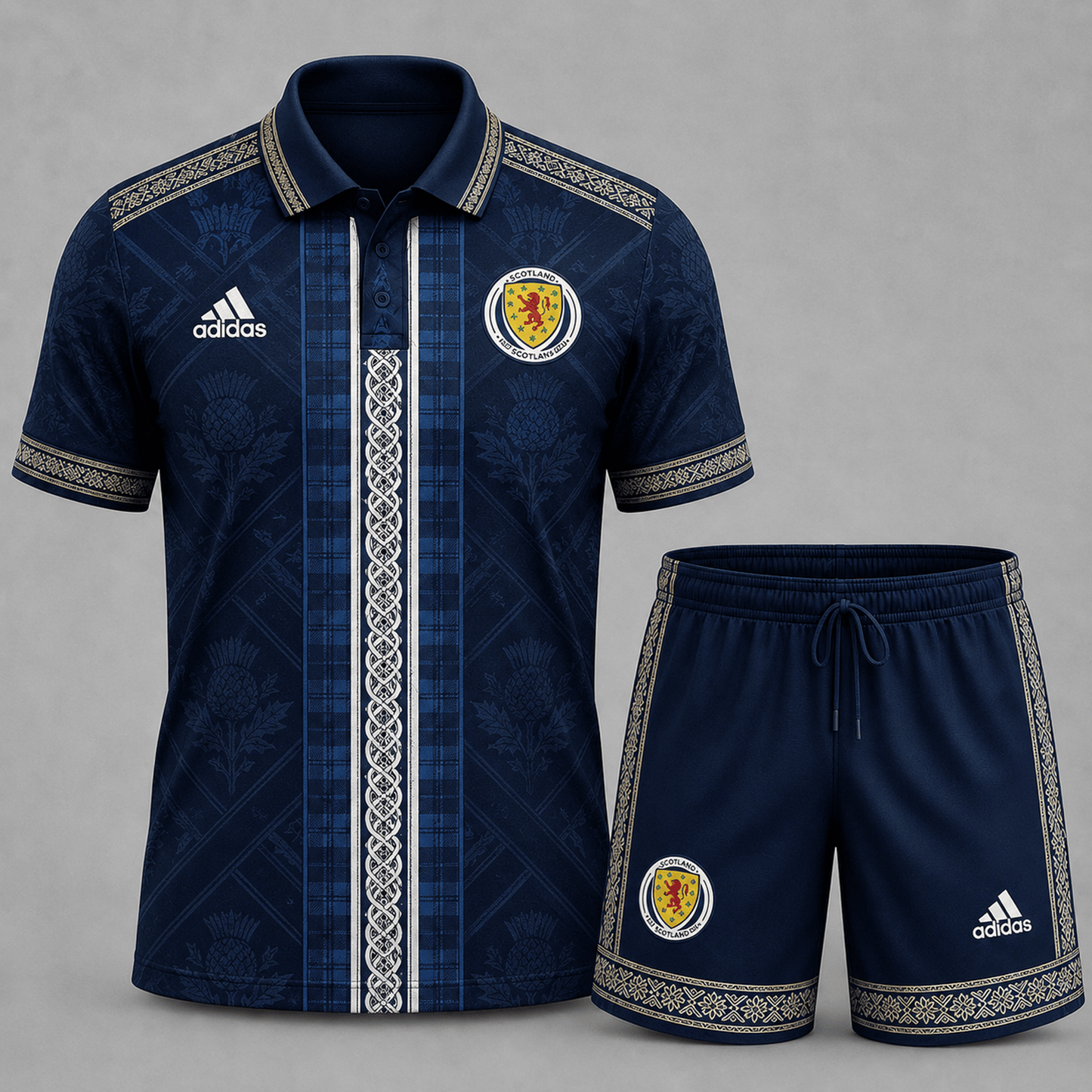 Scotland Premium WC26 Culture Polo & Shorts Set 0406 DatND DVT