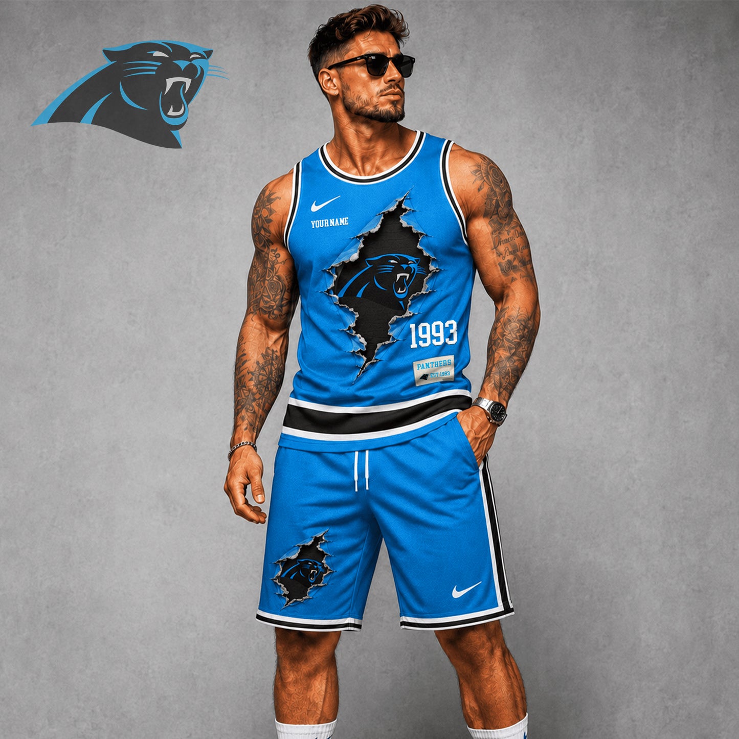 Signature Luxury NFL X CAR Game Day Football Fan Tank Top Bespoke Sovereign Shirt 110626