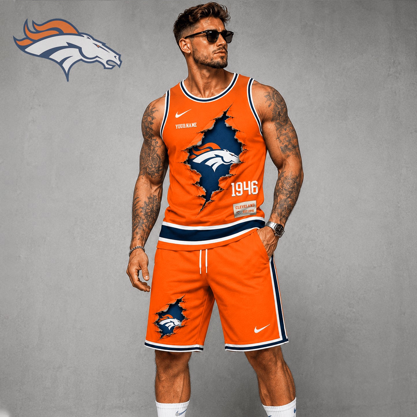 Signature Luxury NFL X DEN Game Day Football Fan Tank Top Bespoke Sovereign Shirt 110626