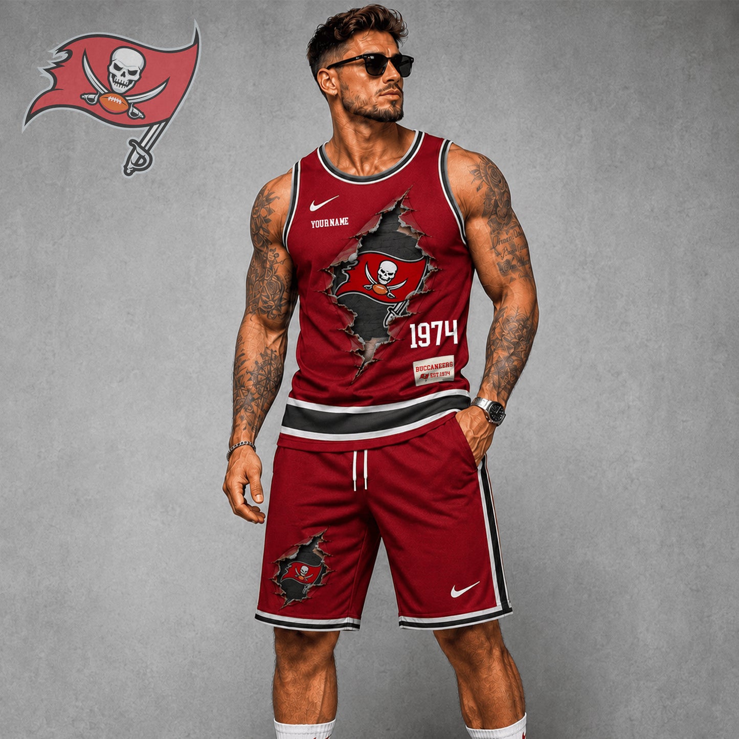 Signature Luxury NFL X TB Game Day Football Fan Tank Top Bespoke Sovereign Shirt 110626