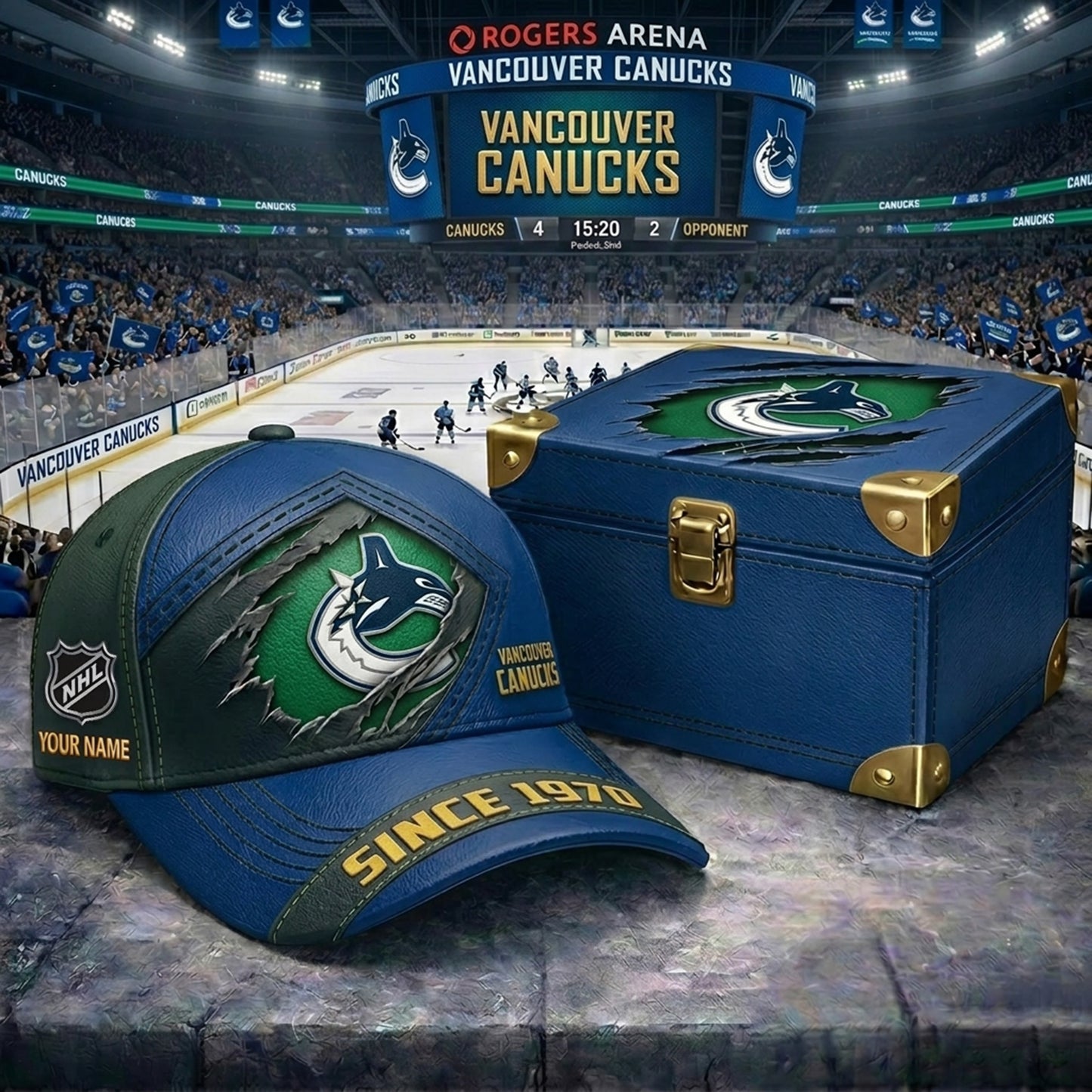 Signature Series NHL x VC BESPOKE CRACK CUSTOM NAME HAT V1 PLUS NDT NHM 250426